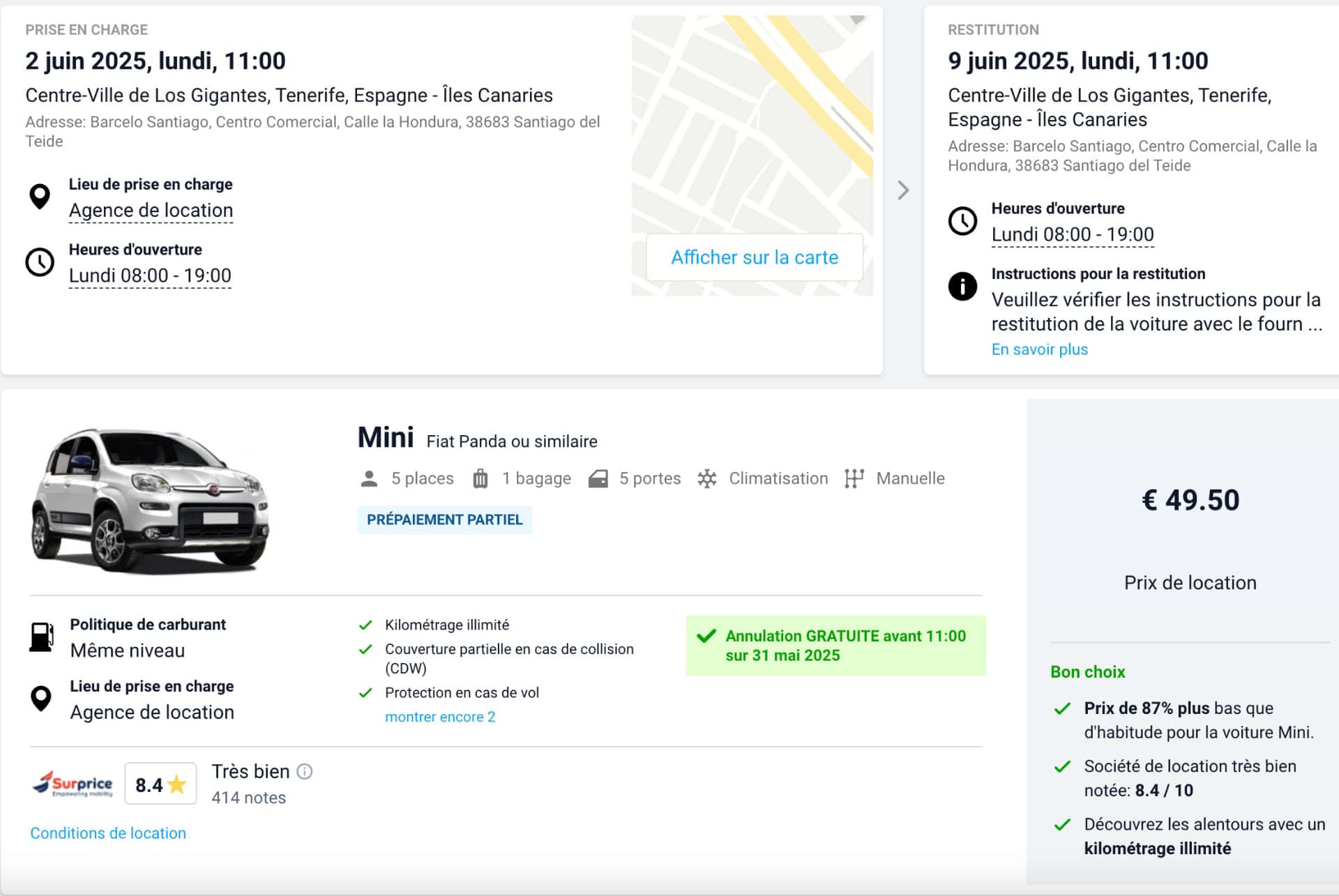 location discovercars tenerife juin