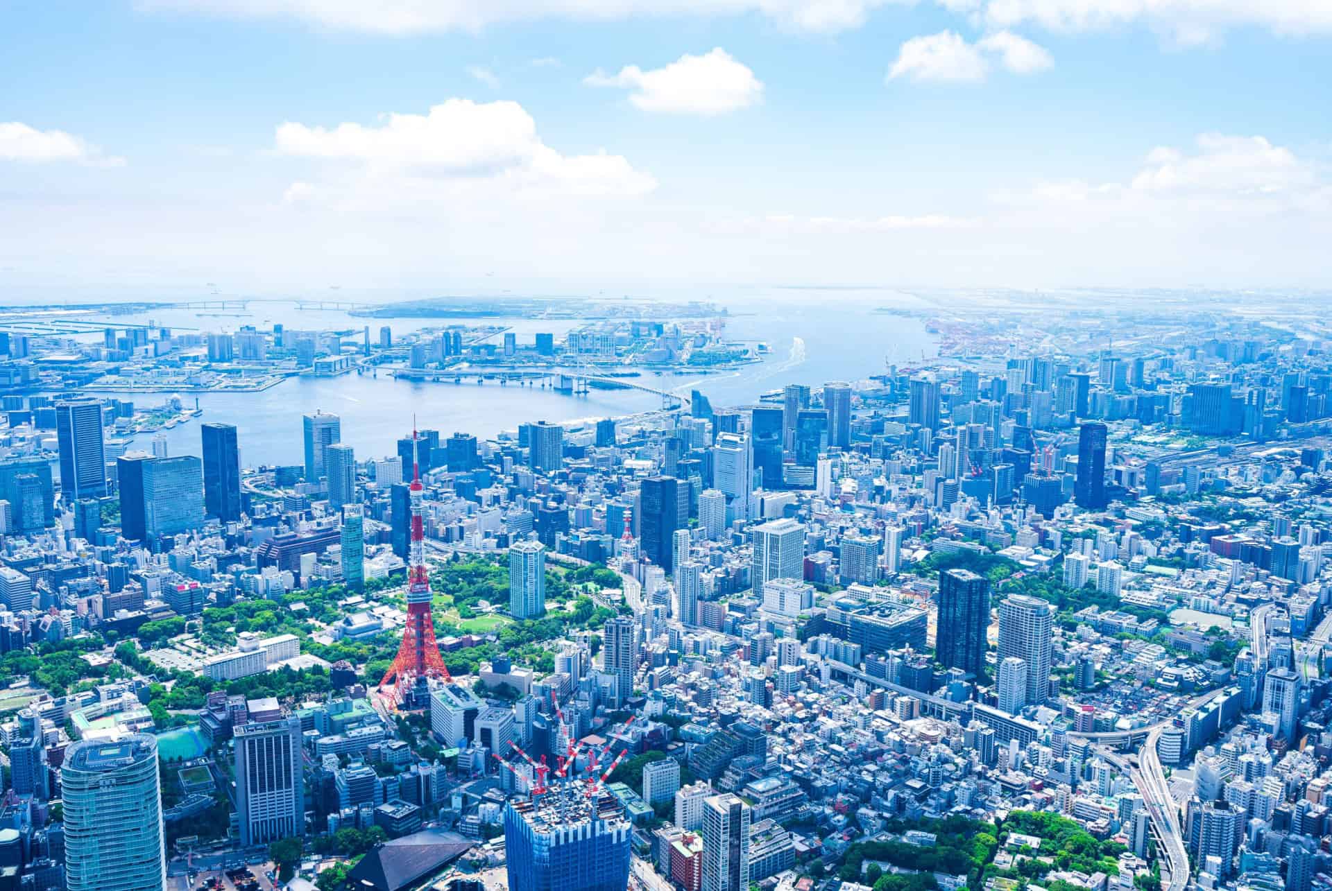 vue aerienne de tokyo