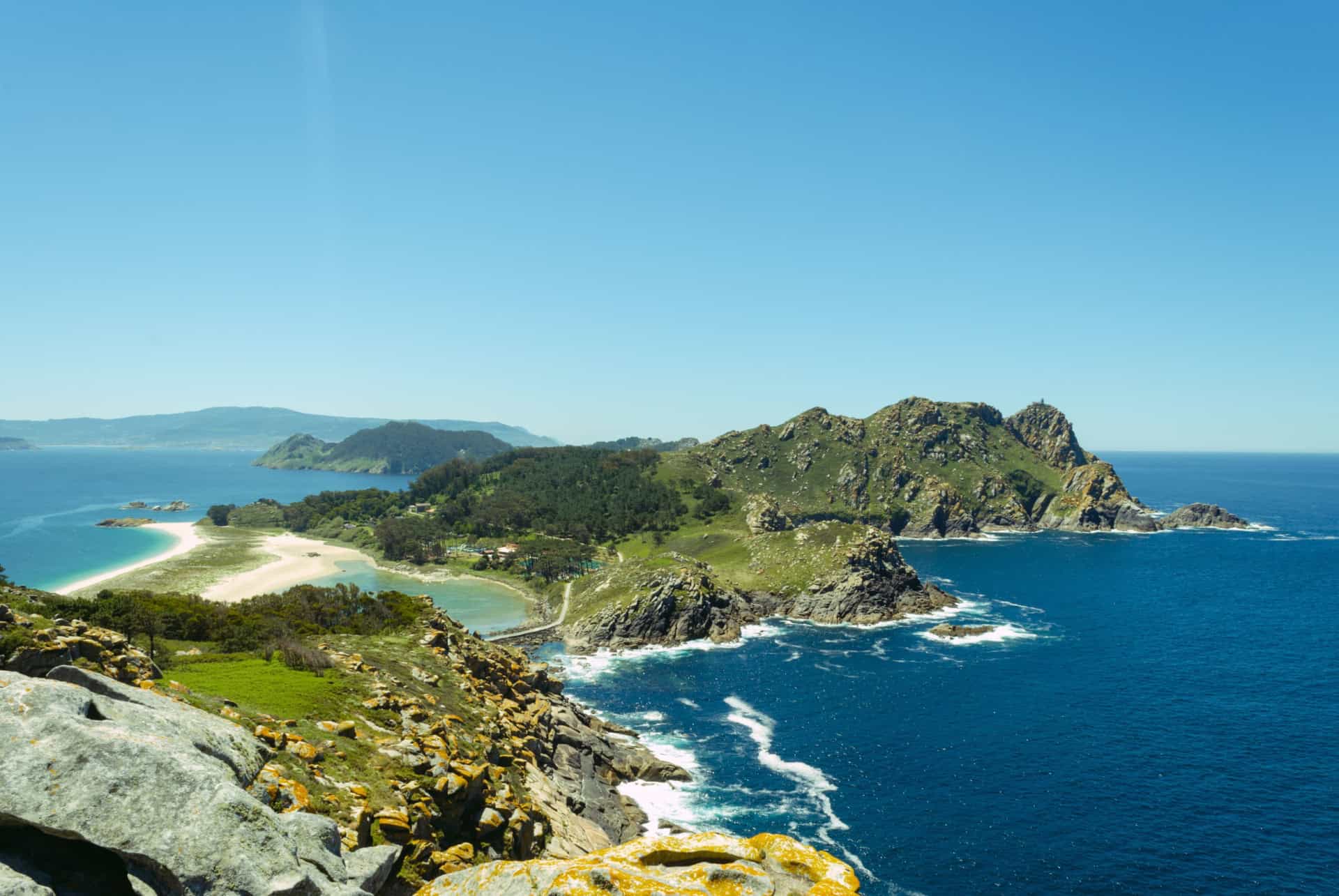 vue panoramique des îles cies galice