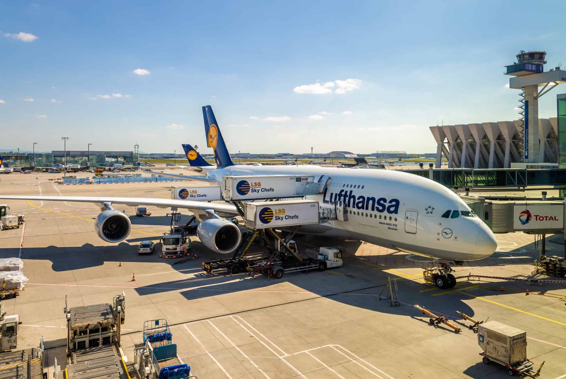 airbus lufthansa a aeroport francfort