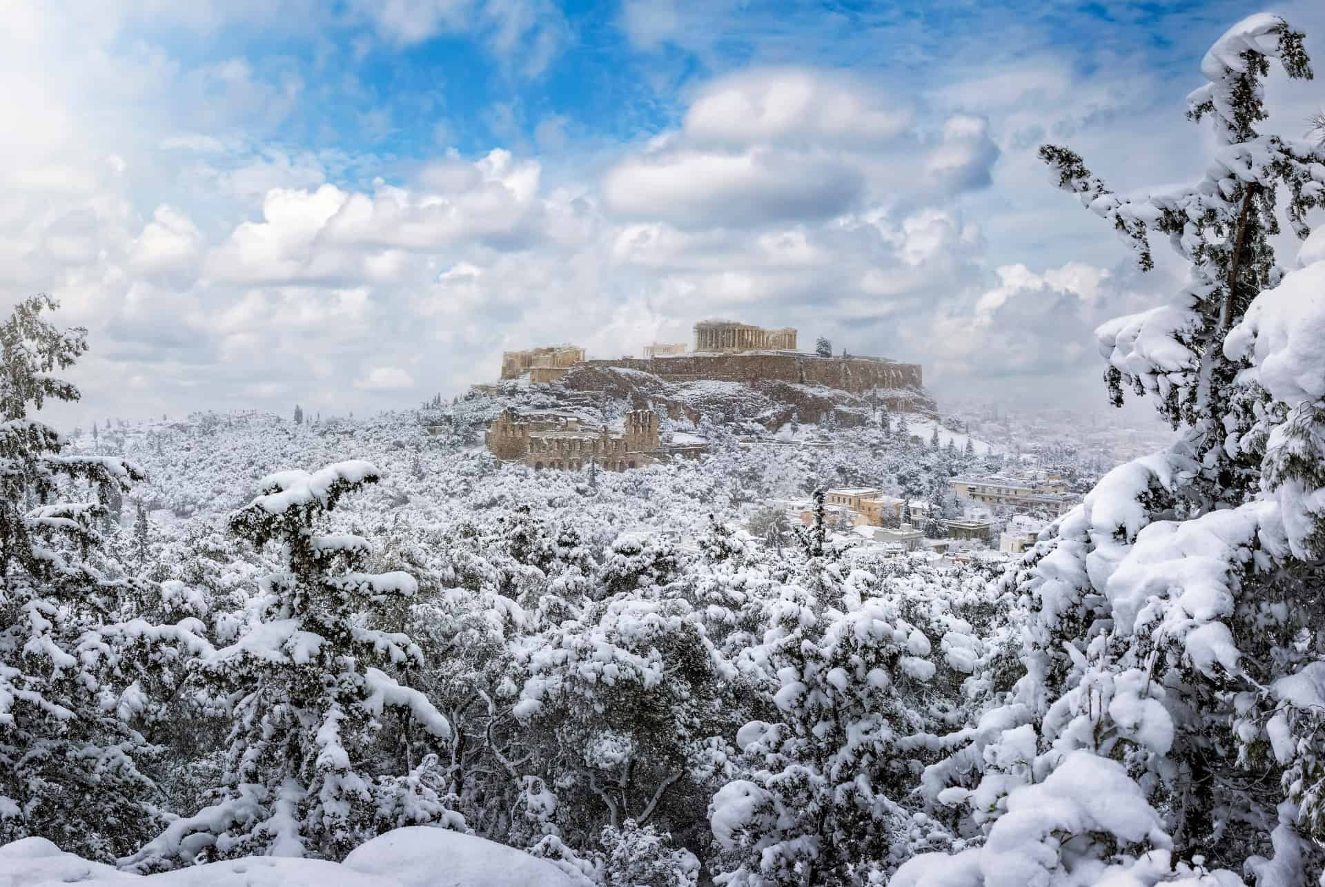 hiver en grece