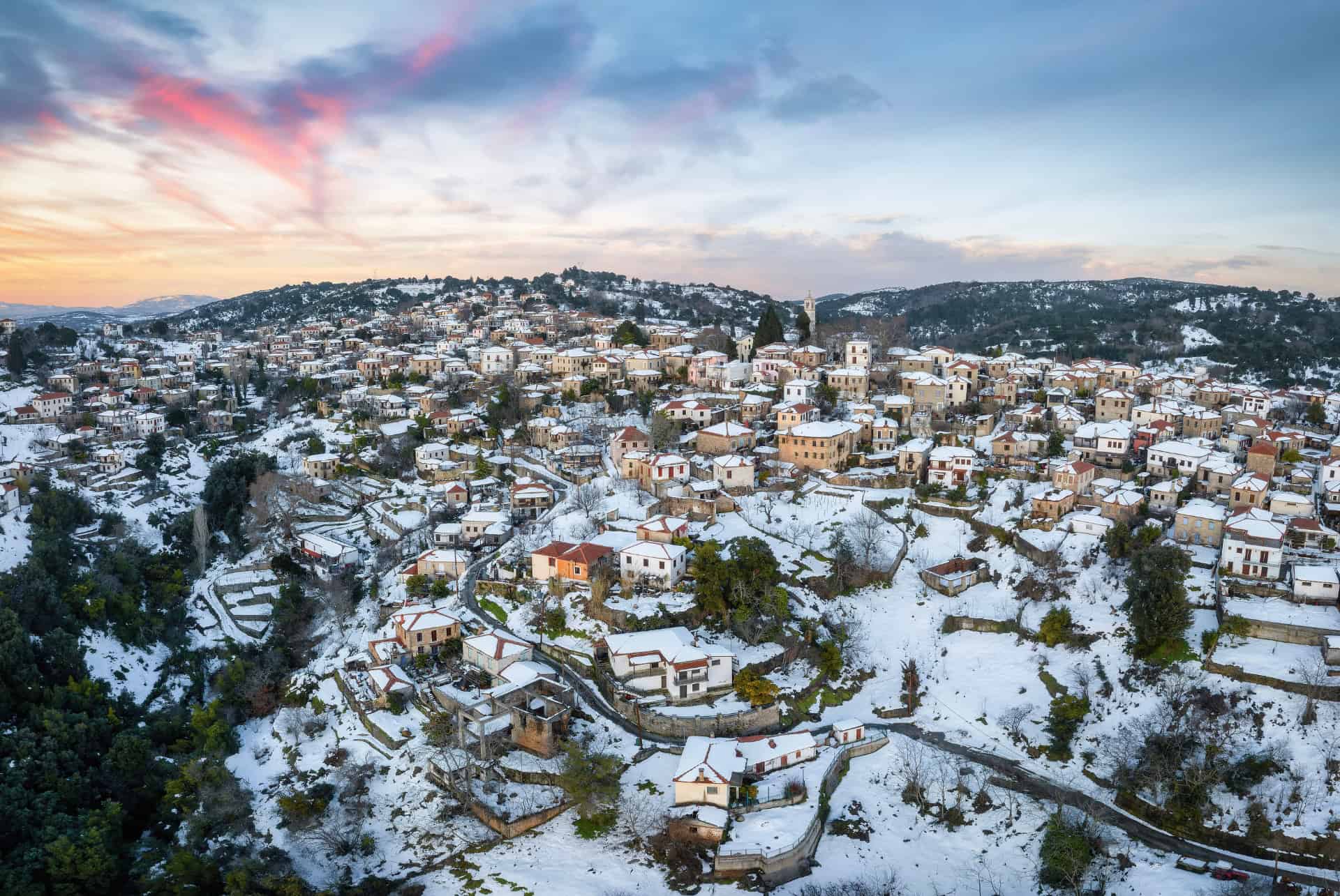 pelion en hiver