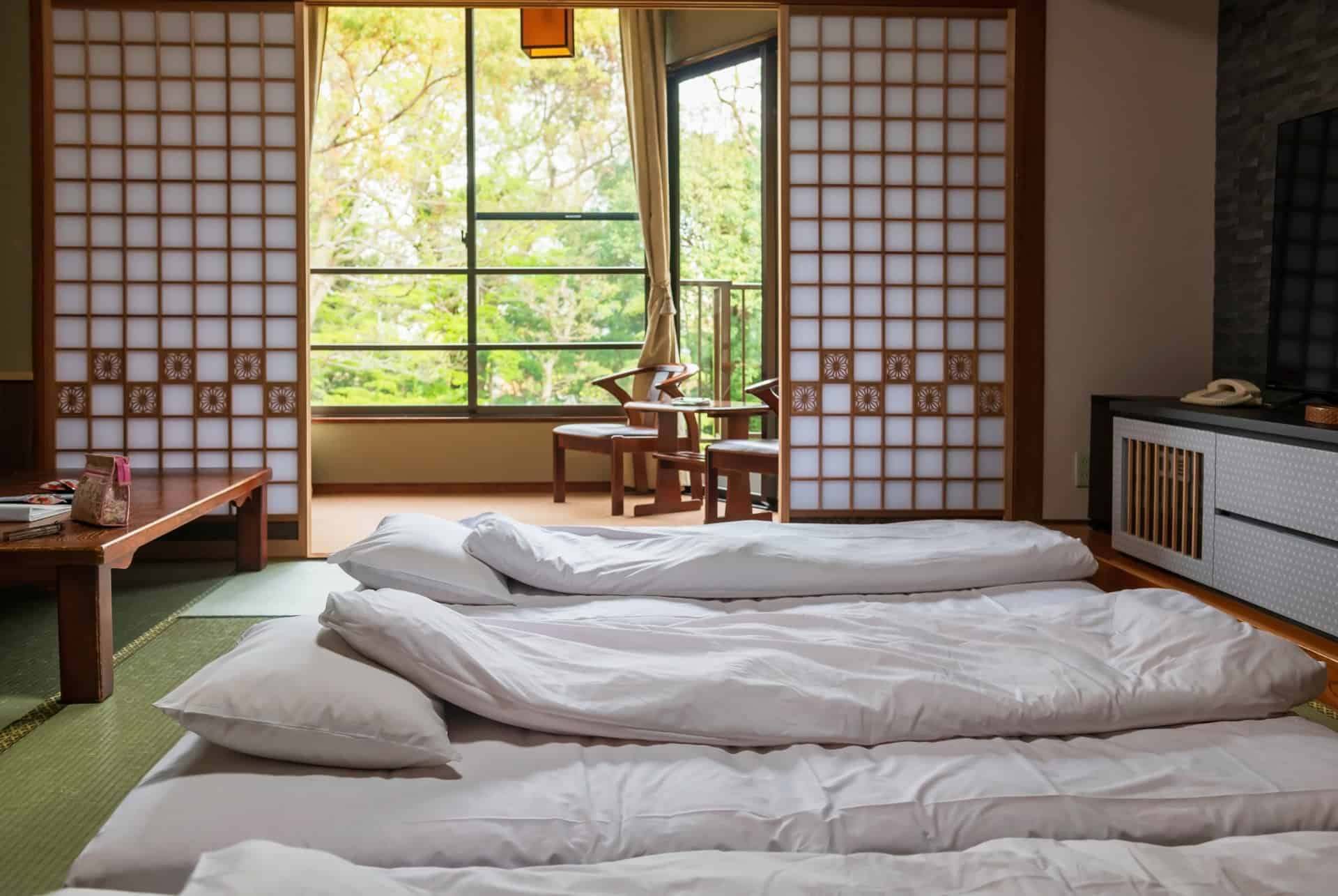chambre traditionnelle dans un ryokan japonais