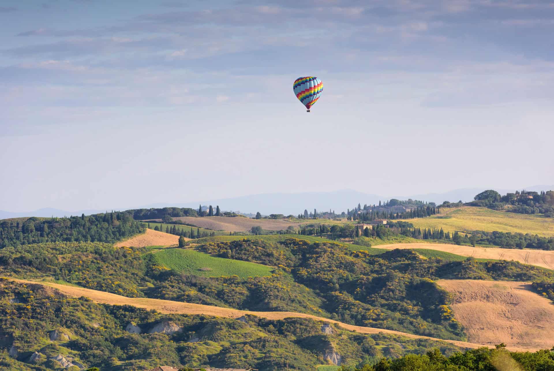 montgolfiere en toscane