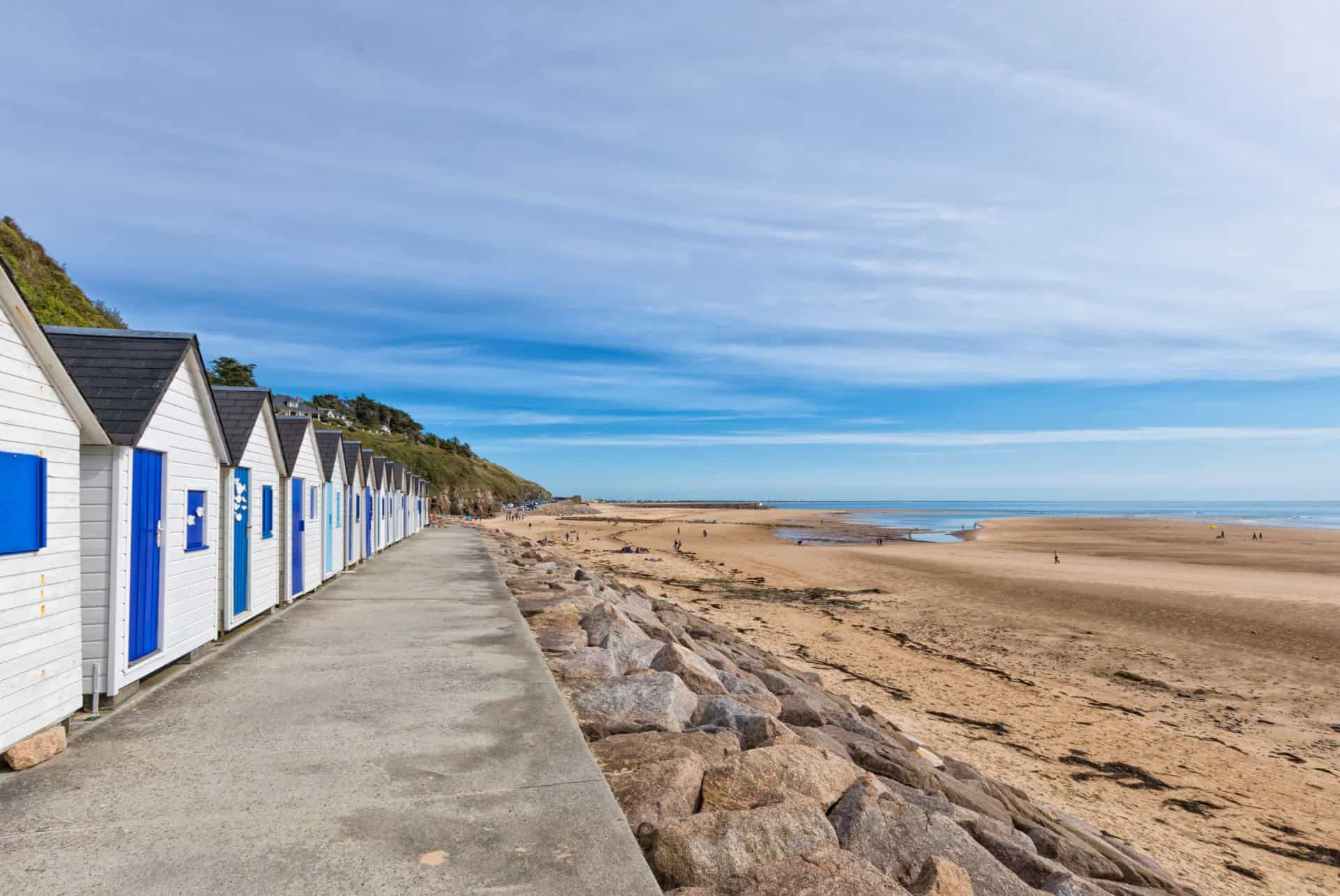 plage de la potiniere barneville carteret normandie