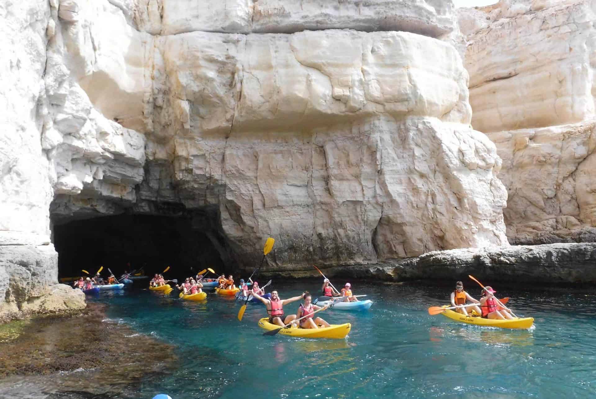 plage de los escullos kayak