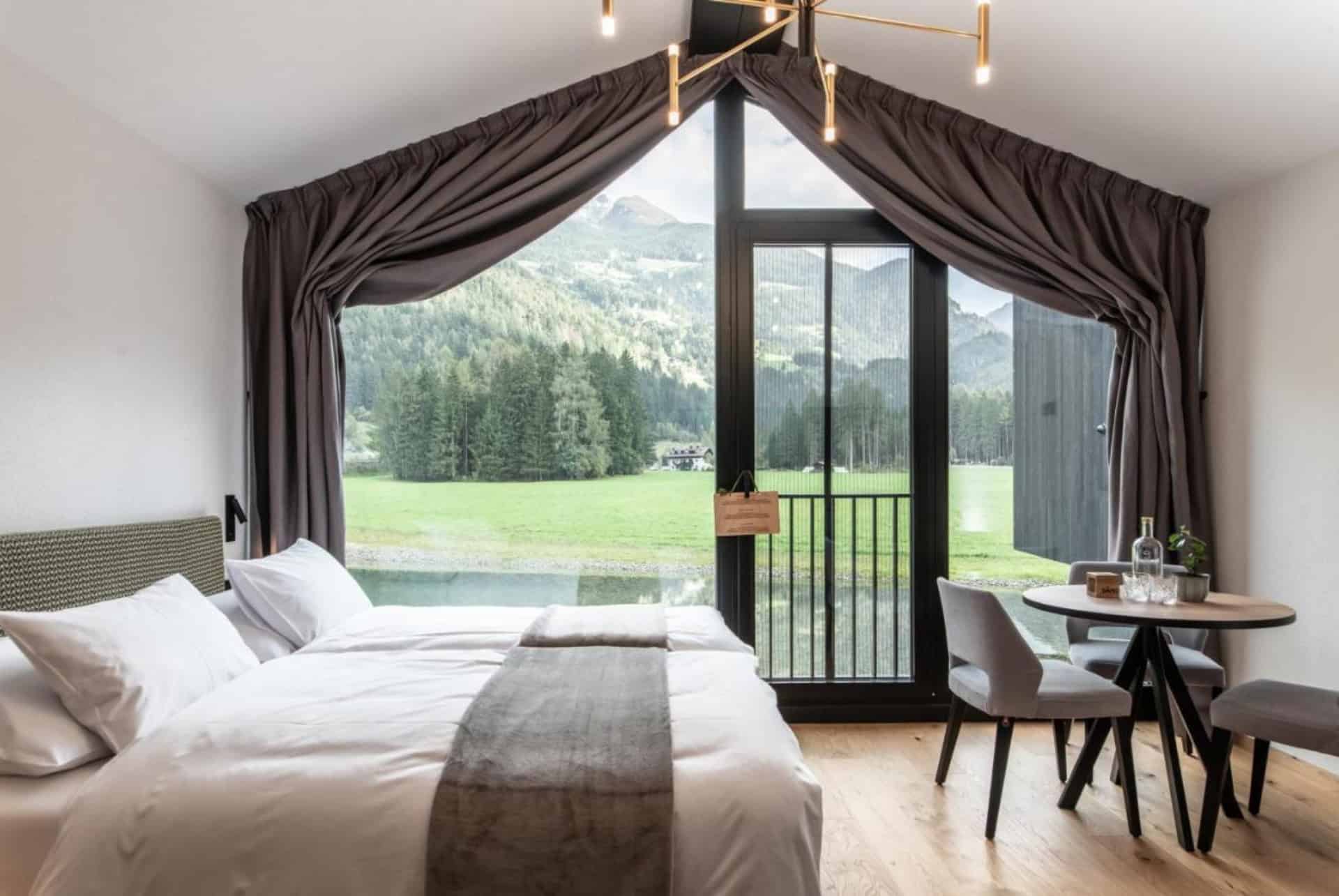 sandgold alpine glamping chambre chalet