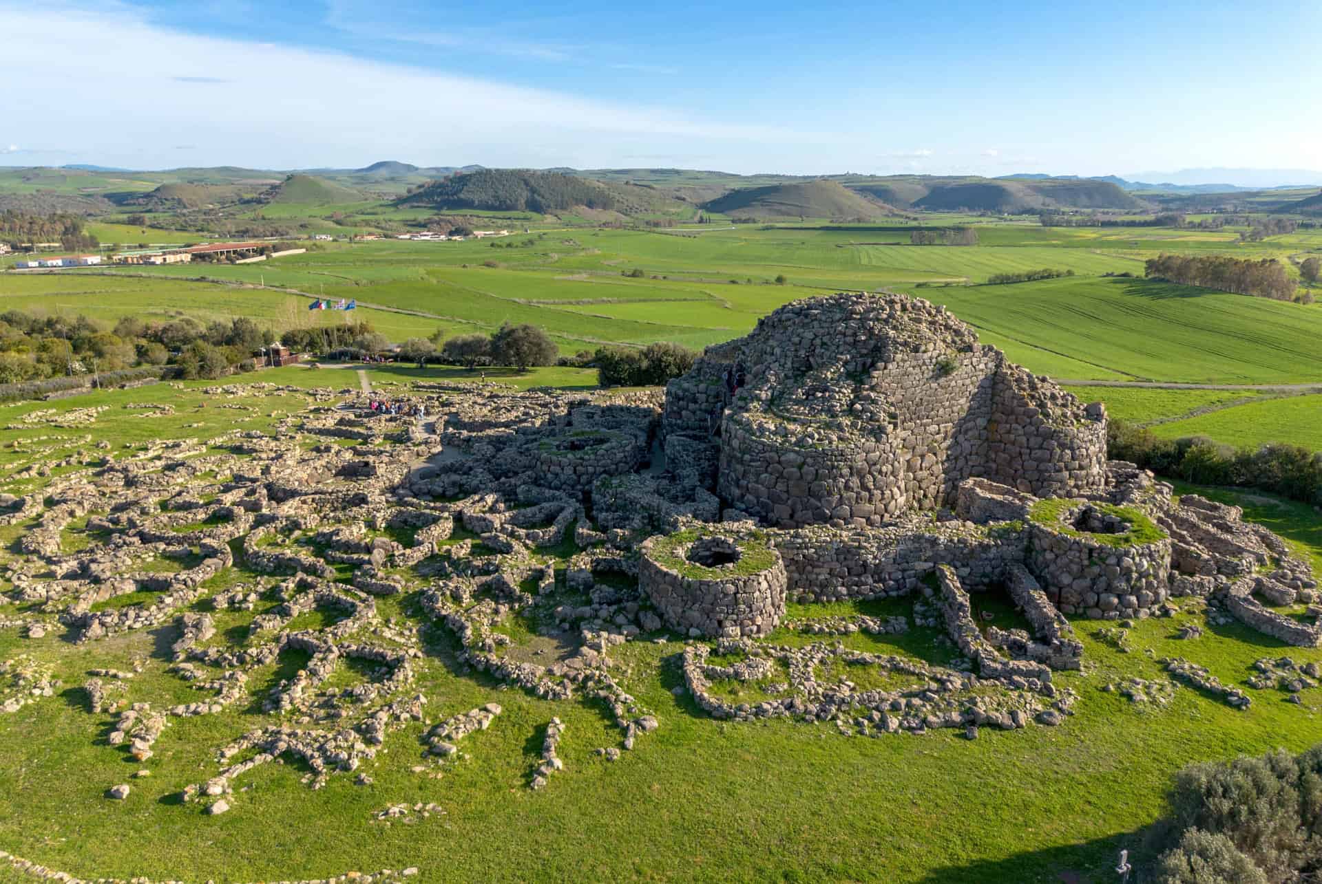 site historique de su nuraxi en sardaigne
