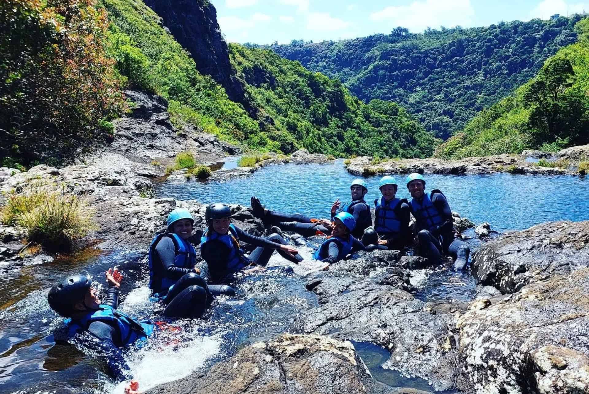 canyoning aux cascades de tamarin