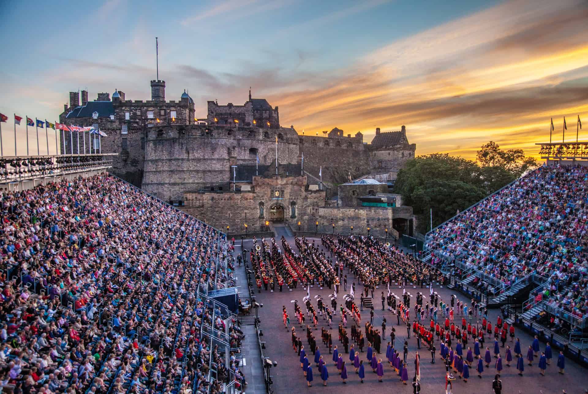 edimbourg en aout royal military tattoo