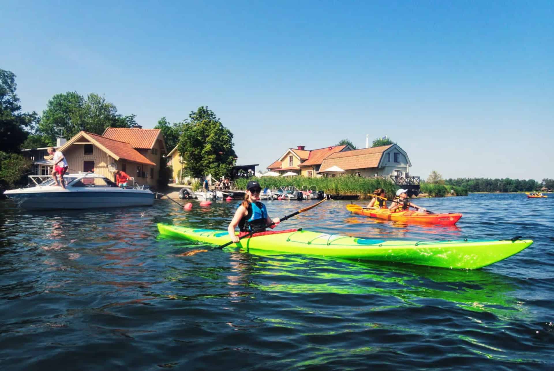excursion kayak en ete pres de stockholm