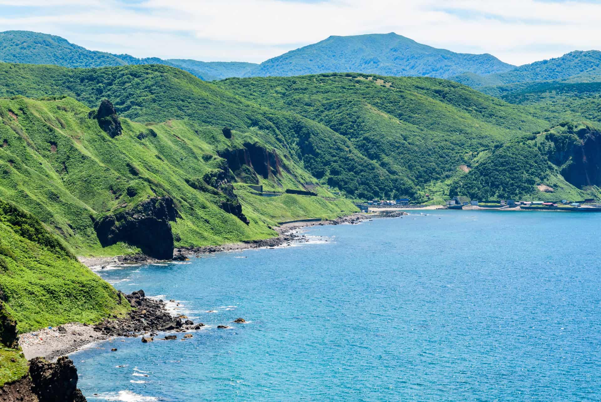 japon en aout paysage cotier hokkaido