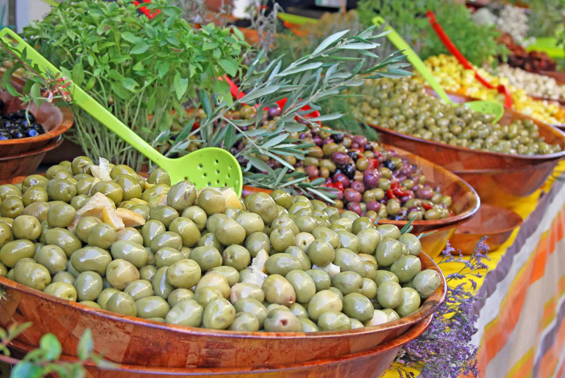 marché crete olives