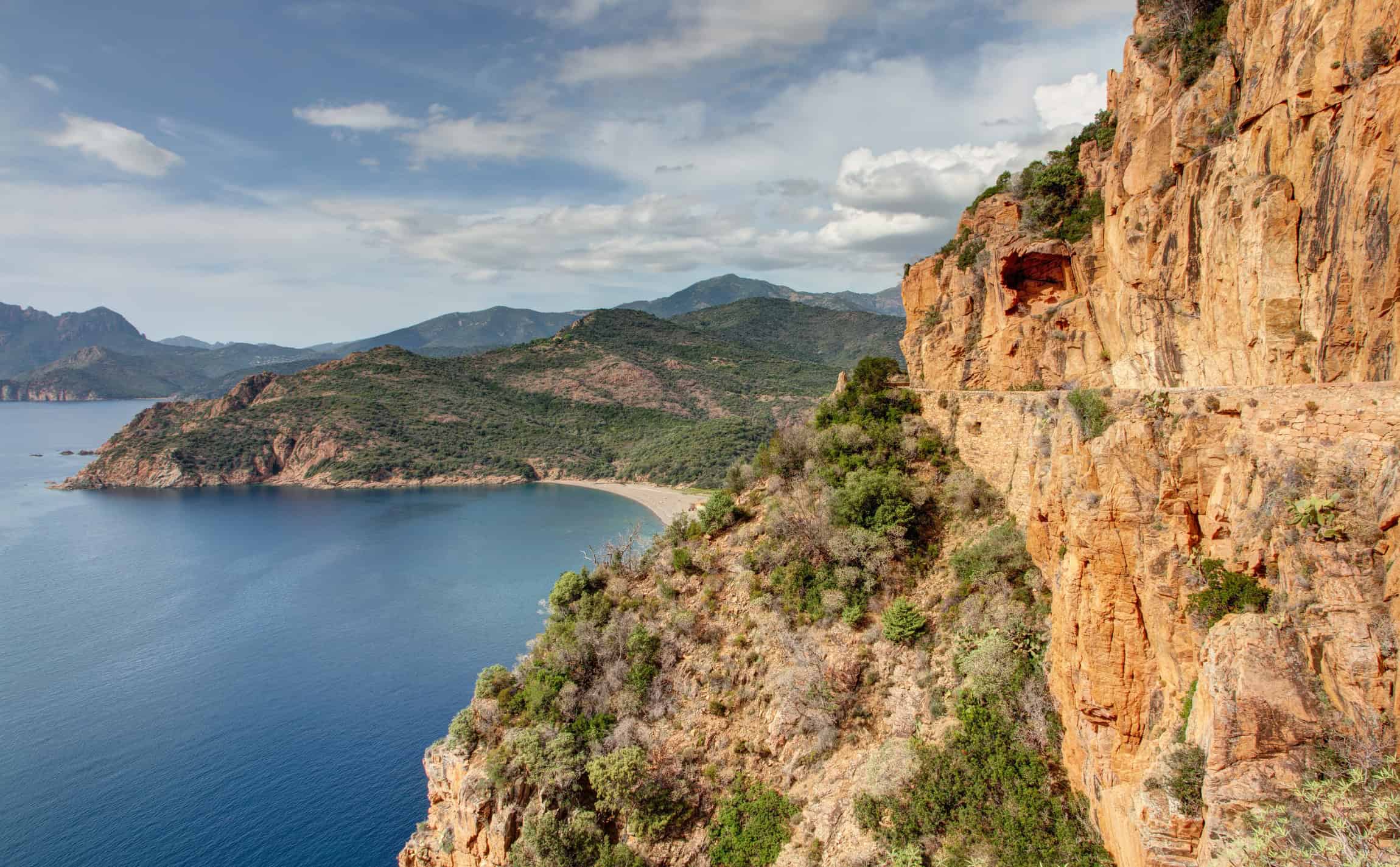 route de porto à calvi