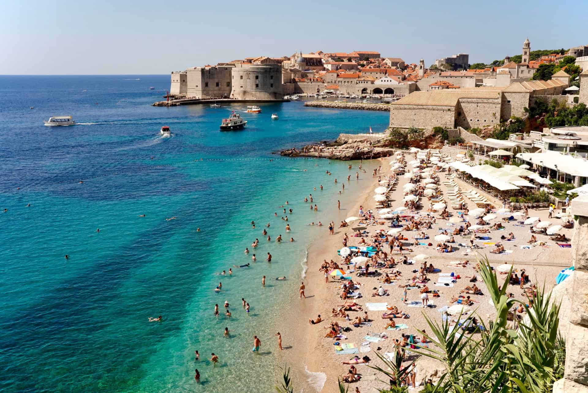 touristes croatie en aout