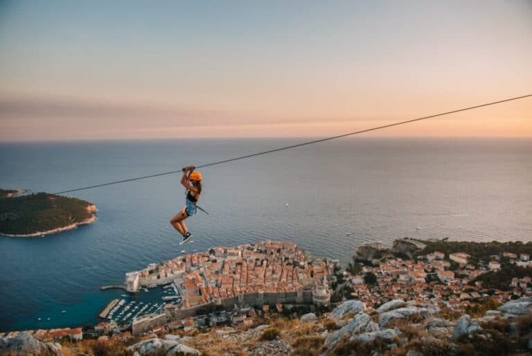 Tyrolienne au-dessus de Dubrovnik