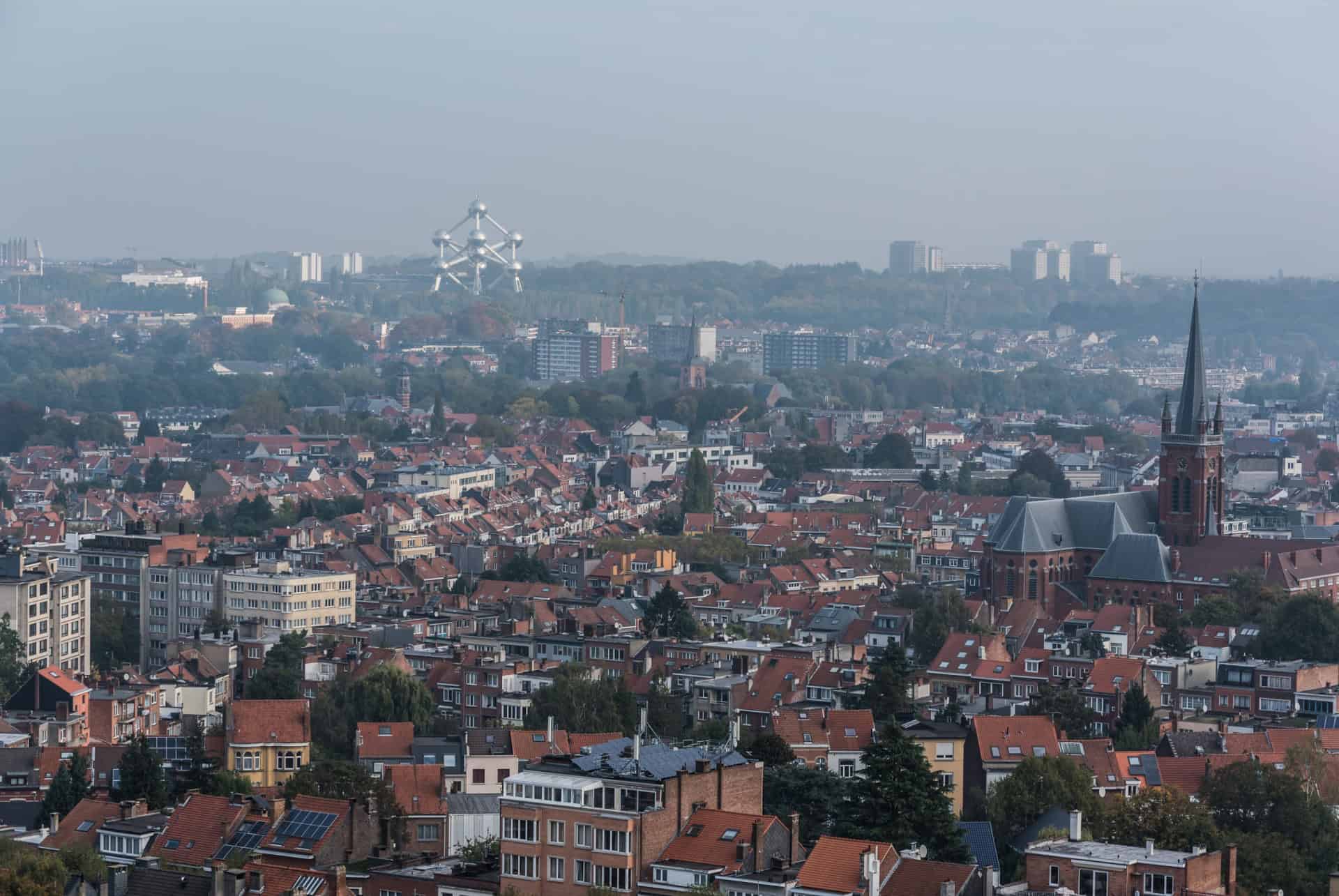 vue aerienne bruxelles