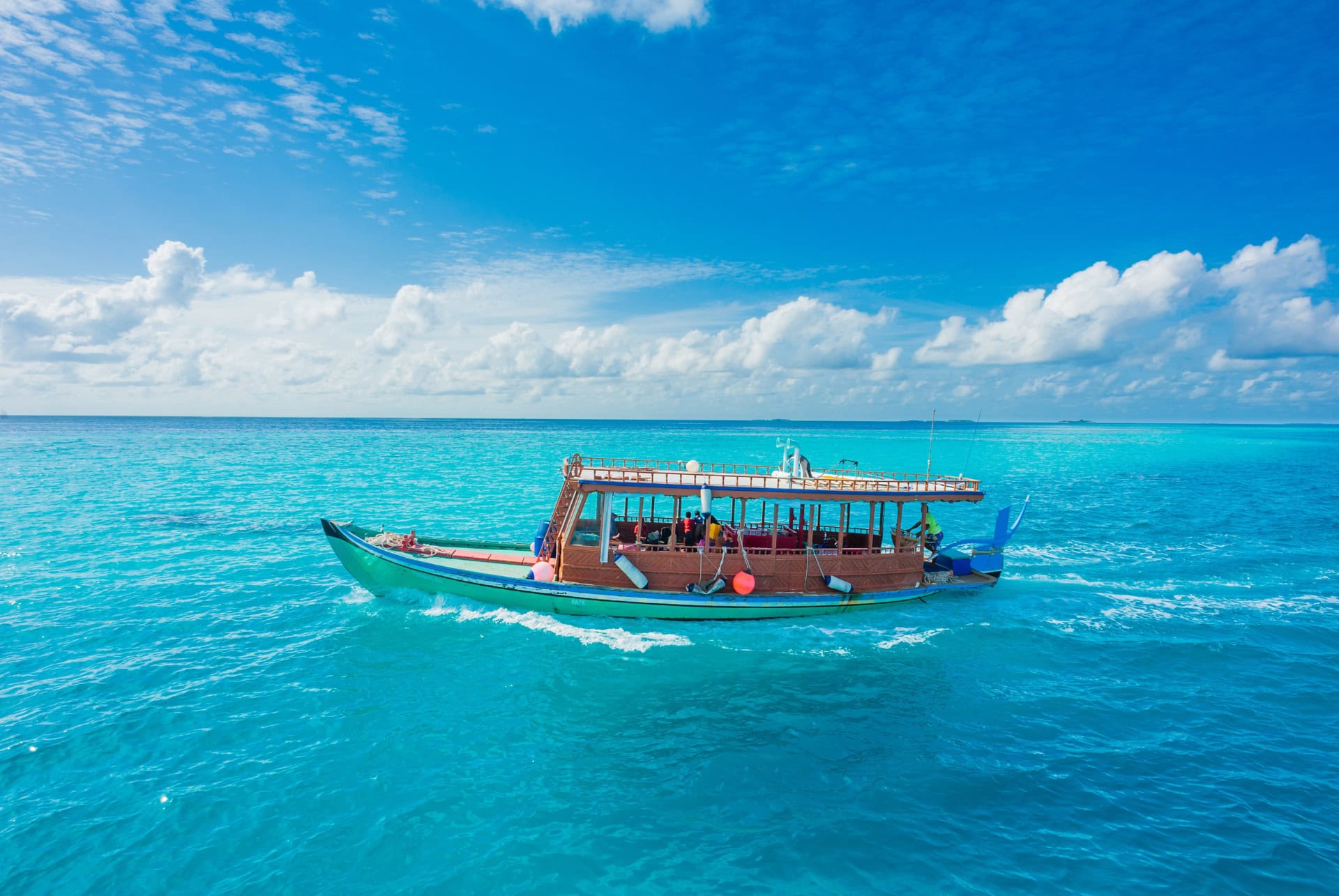 bateau traditionnel des maldives