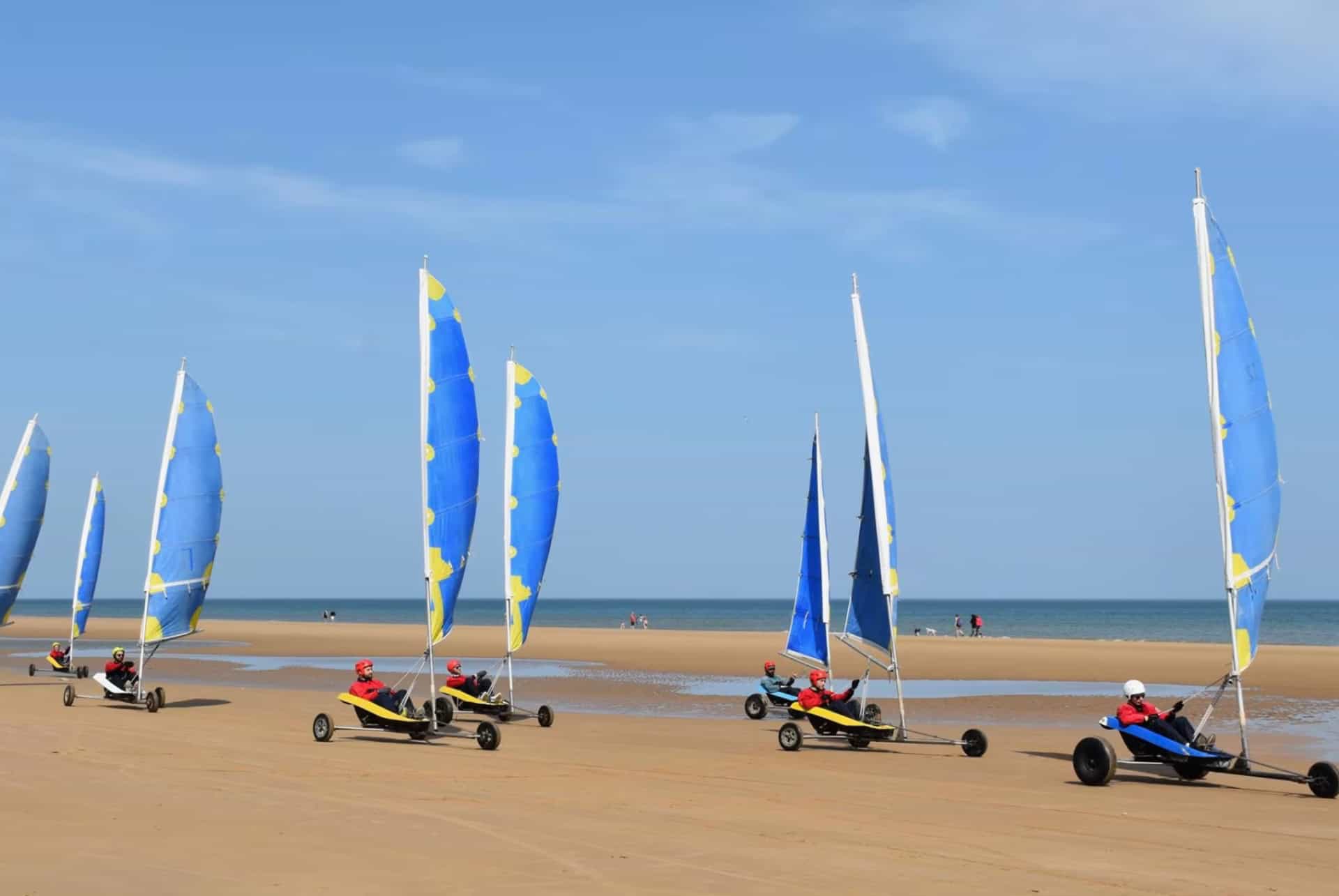 char à voile oaham beach que faire en normandie