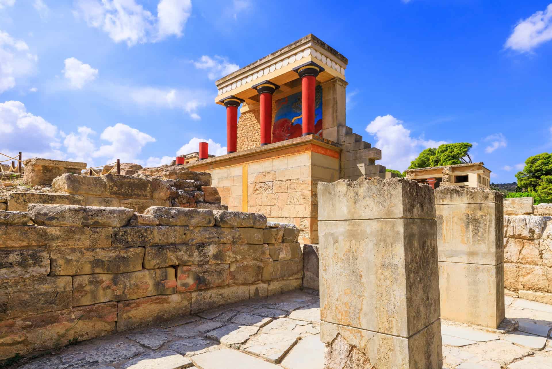 la crete en septembre le palais de knossos a heraklion