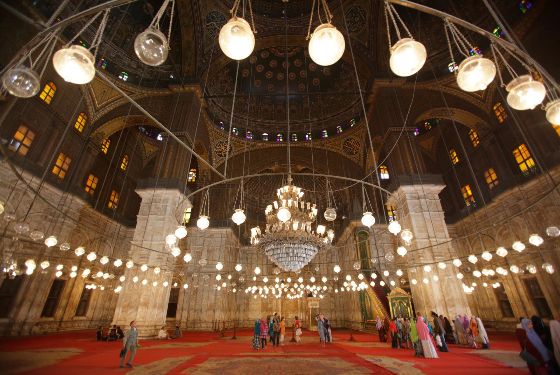 le caire interieur mosquee muhammad ali