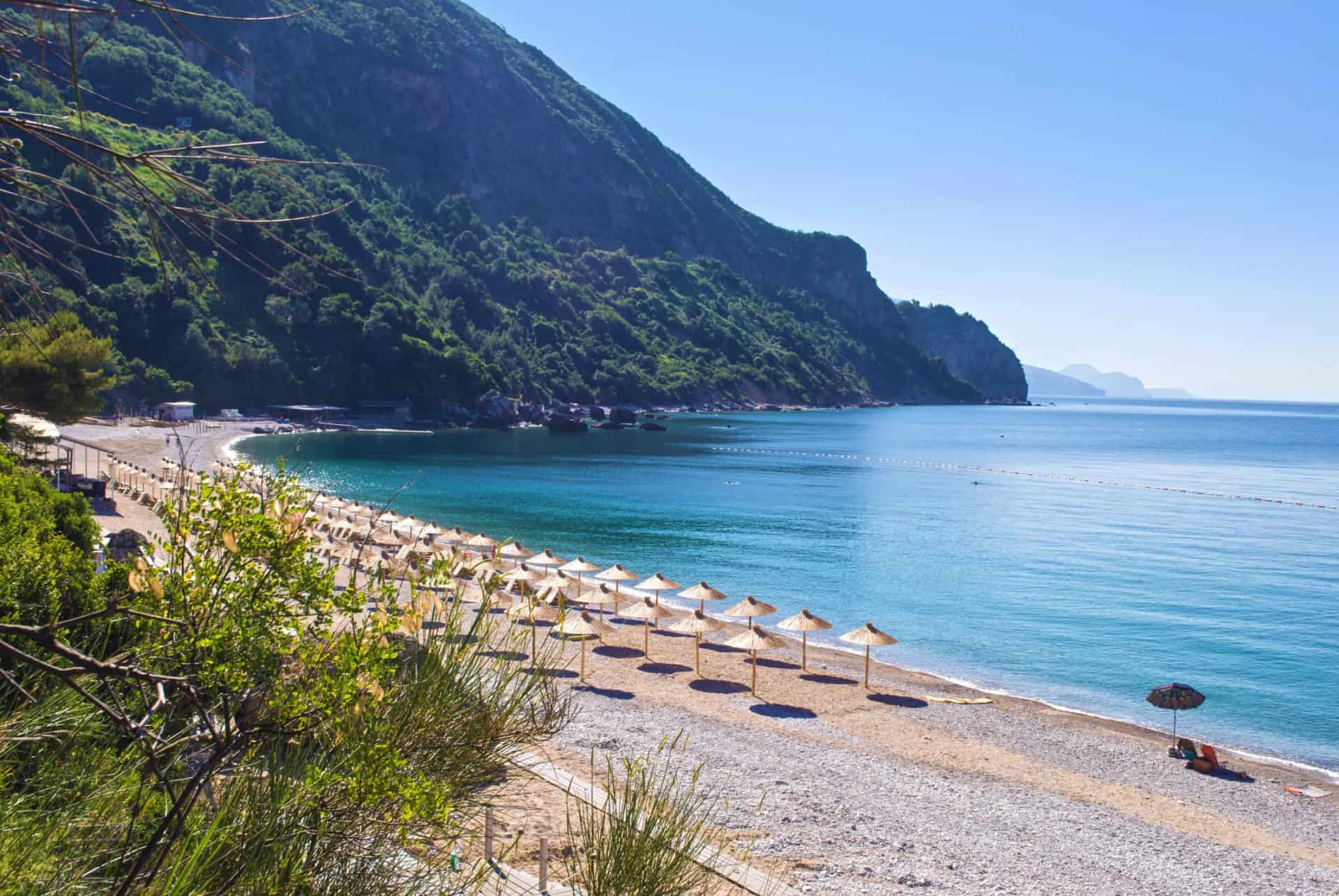 plus belles plages europe plage de jaz montenegro
