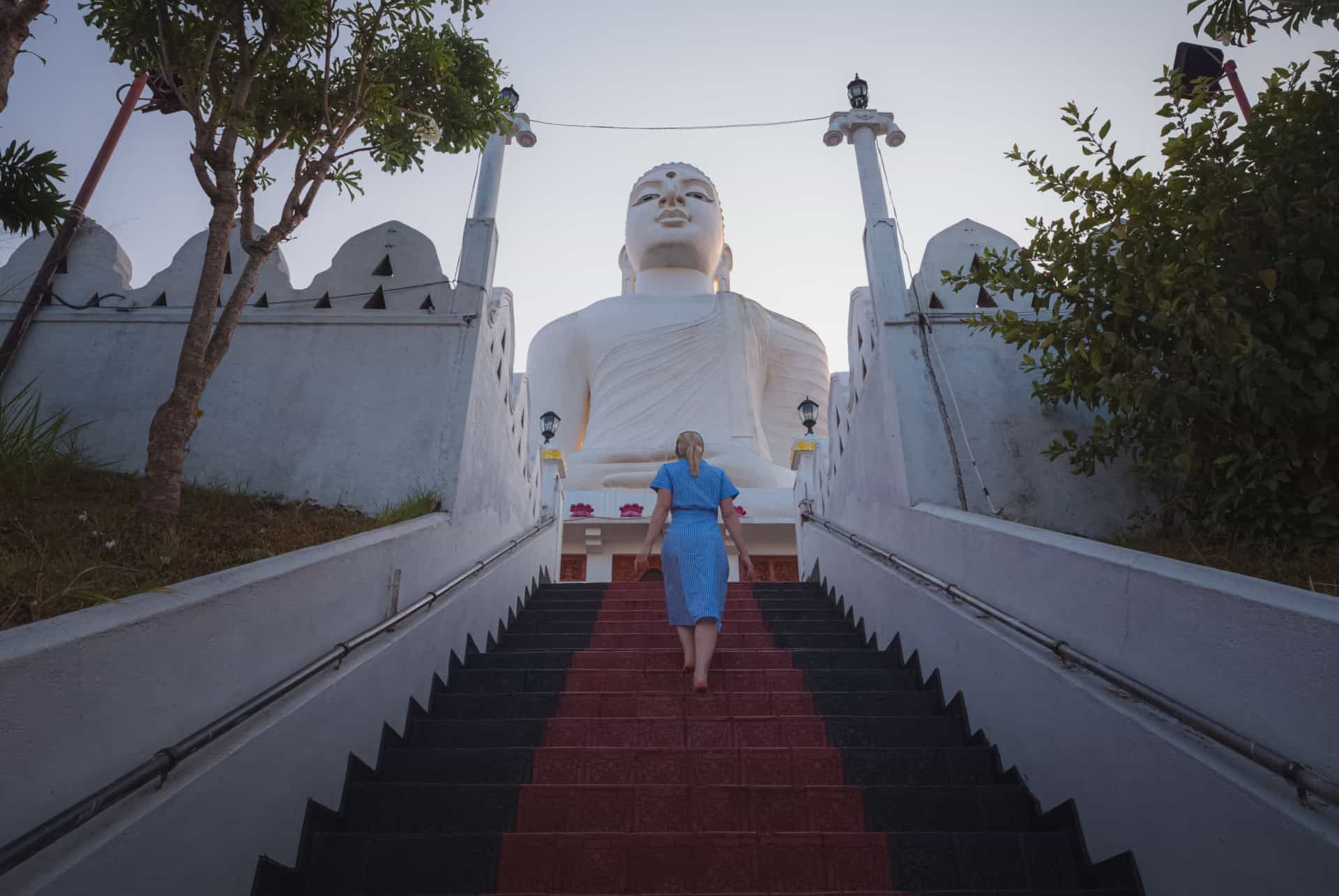Bouddha blanc de Sri Maha Bodhi Viharaya