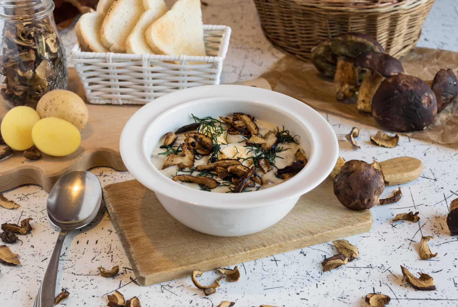 kulajda soupe aux champignons et pommes de terre