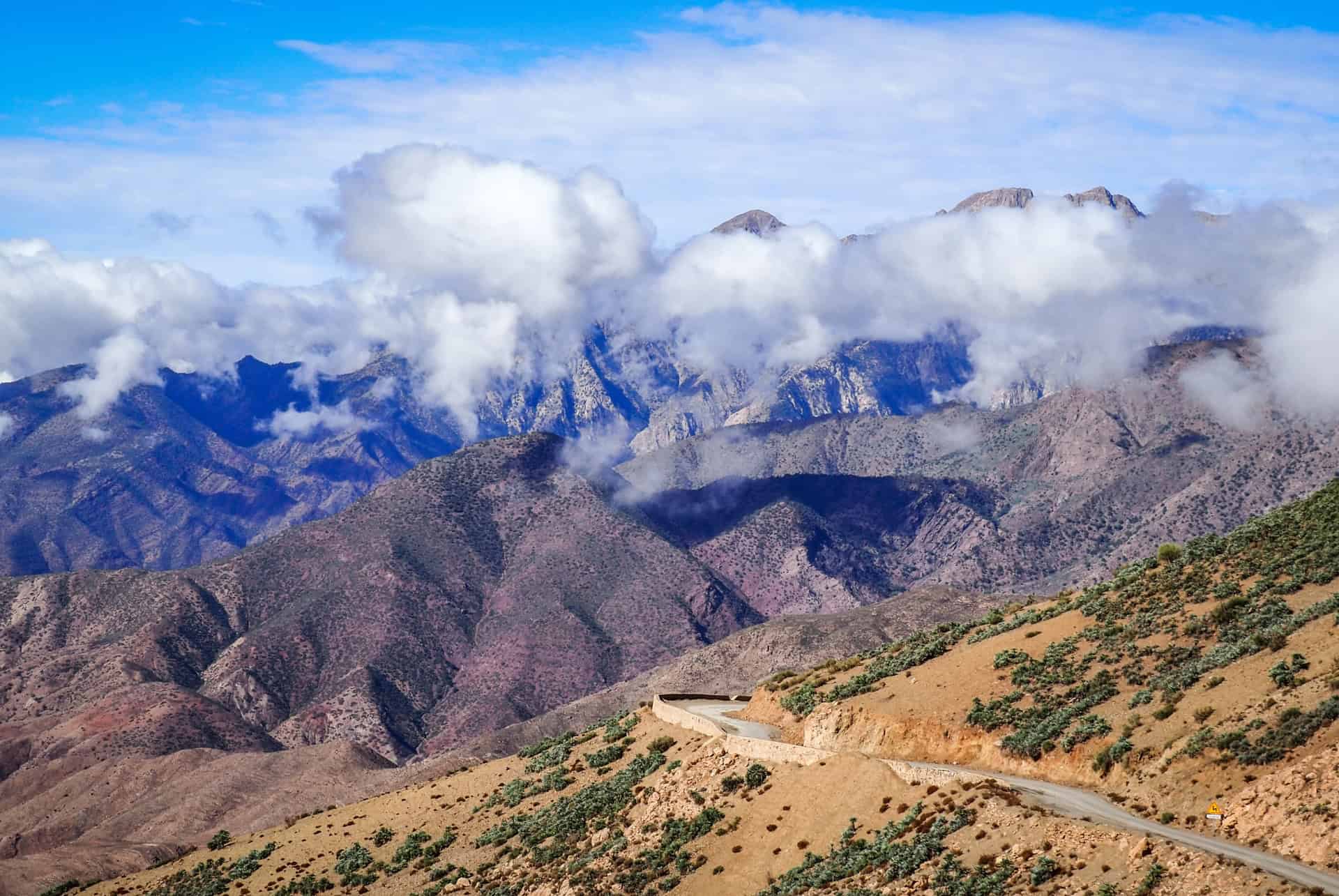 route panoramique de tizi n test au maroc