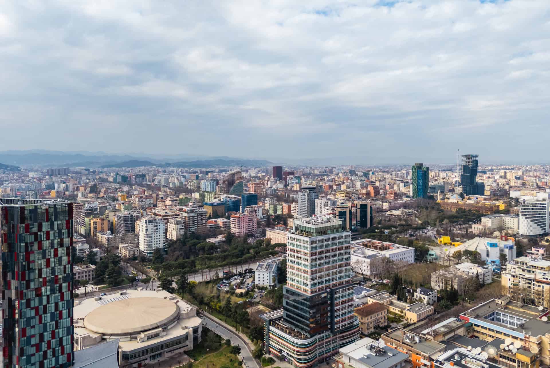 vue aerienne tirana