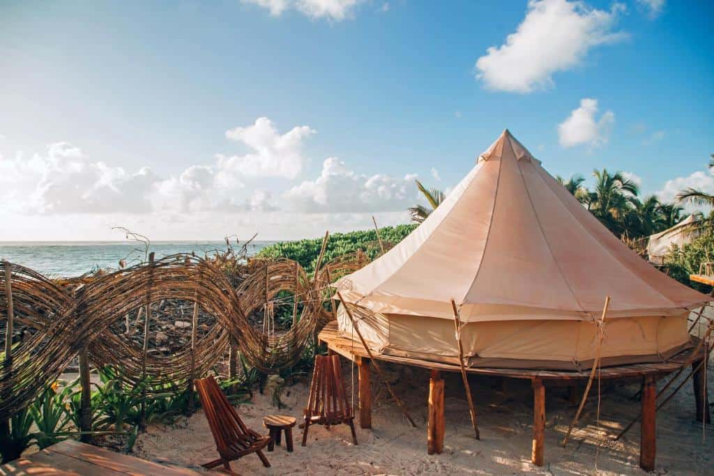 glamp ikal tulum tente de luxe