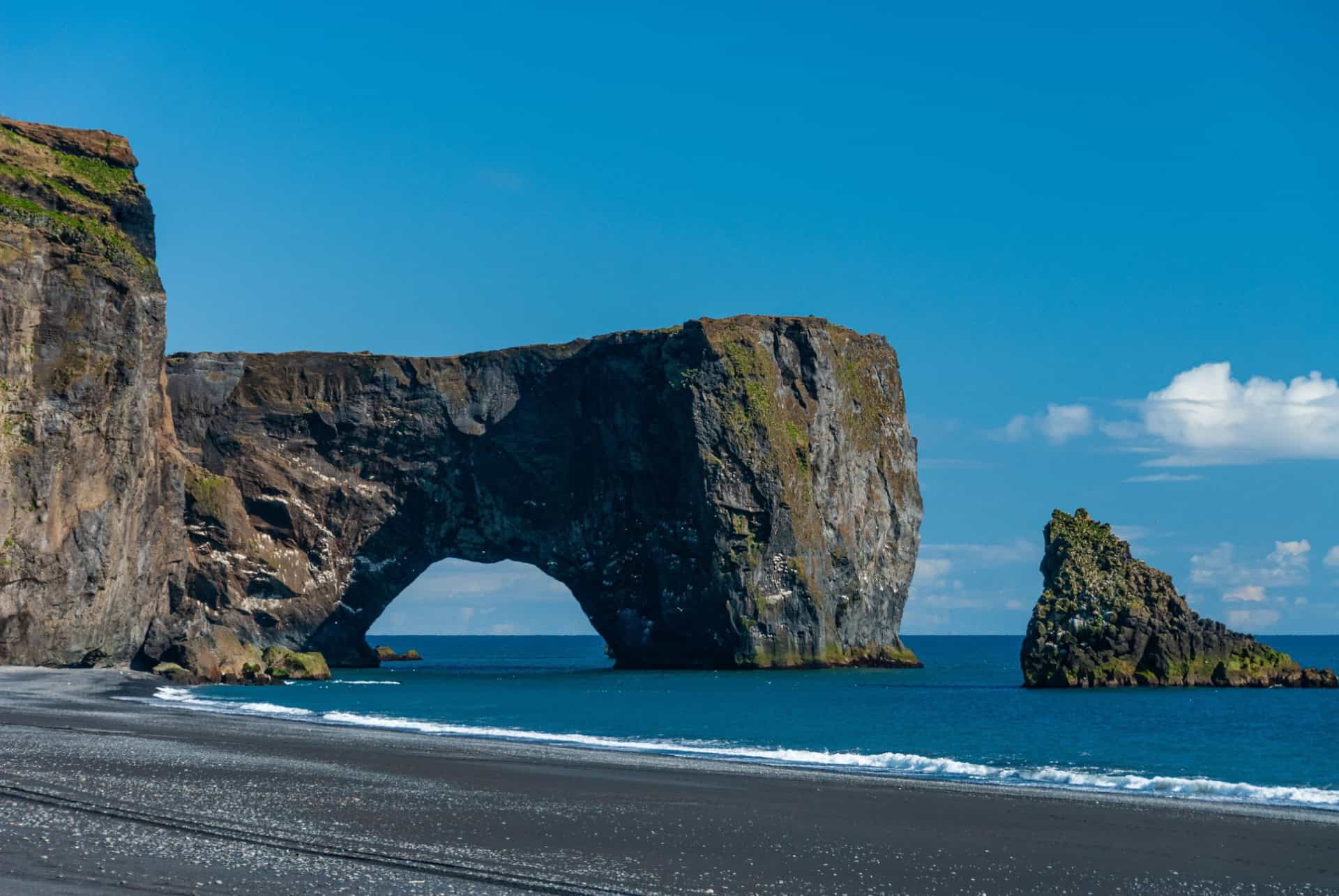 que faire en islande plage de dyrholaey