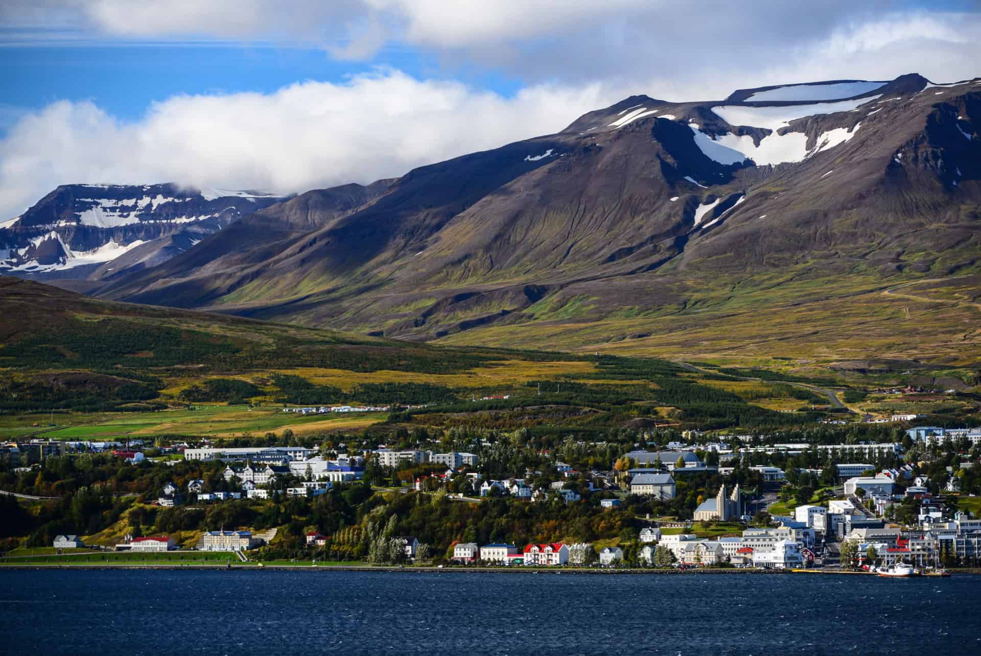 vue sur akureyri