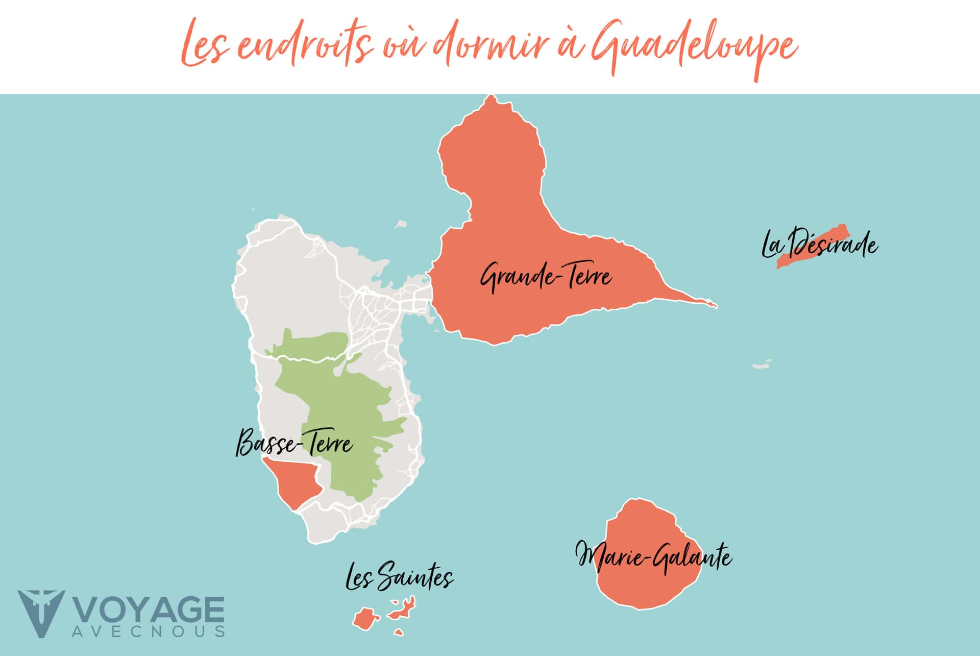 map dormir guadeloupe