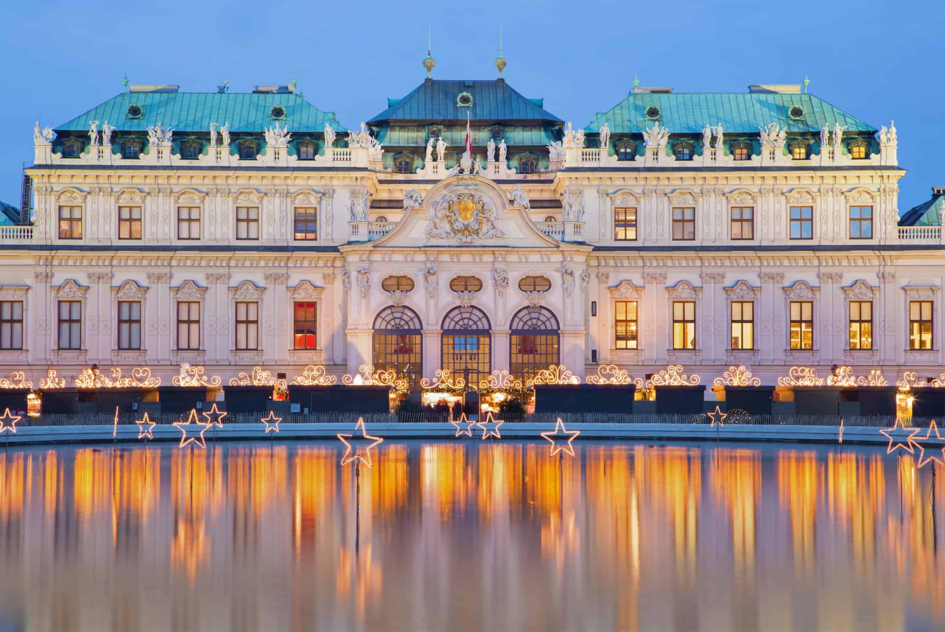 palais du belvedere vienne noel