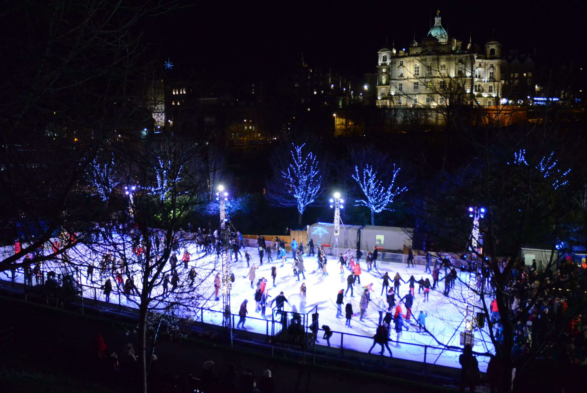 patinoire edimbourg en hiver