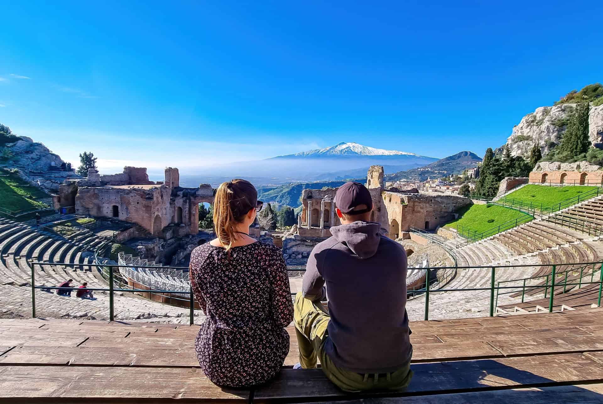touristes janvier sicile