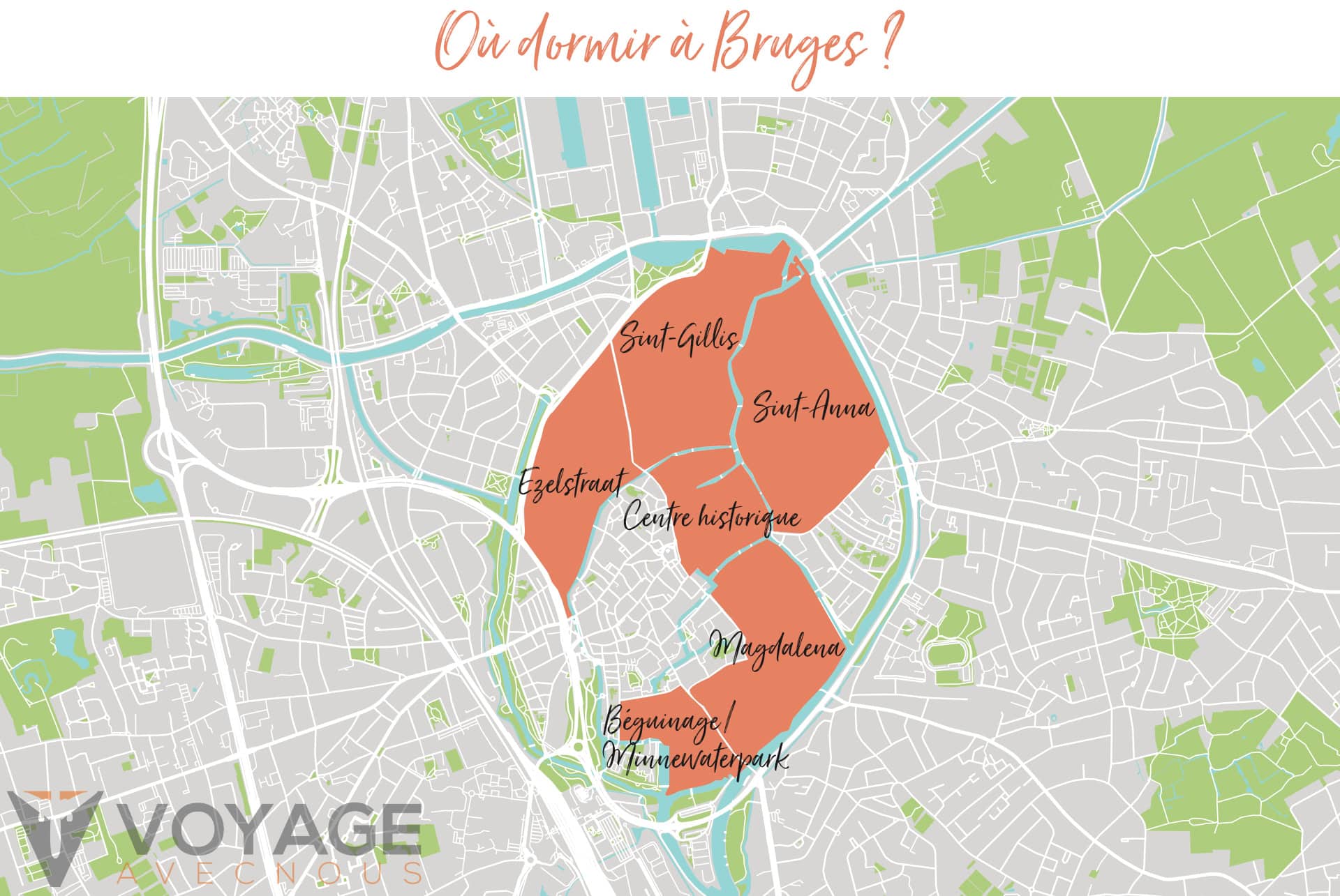 map dormir bruges