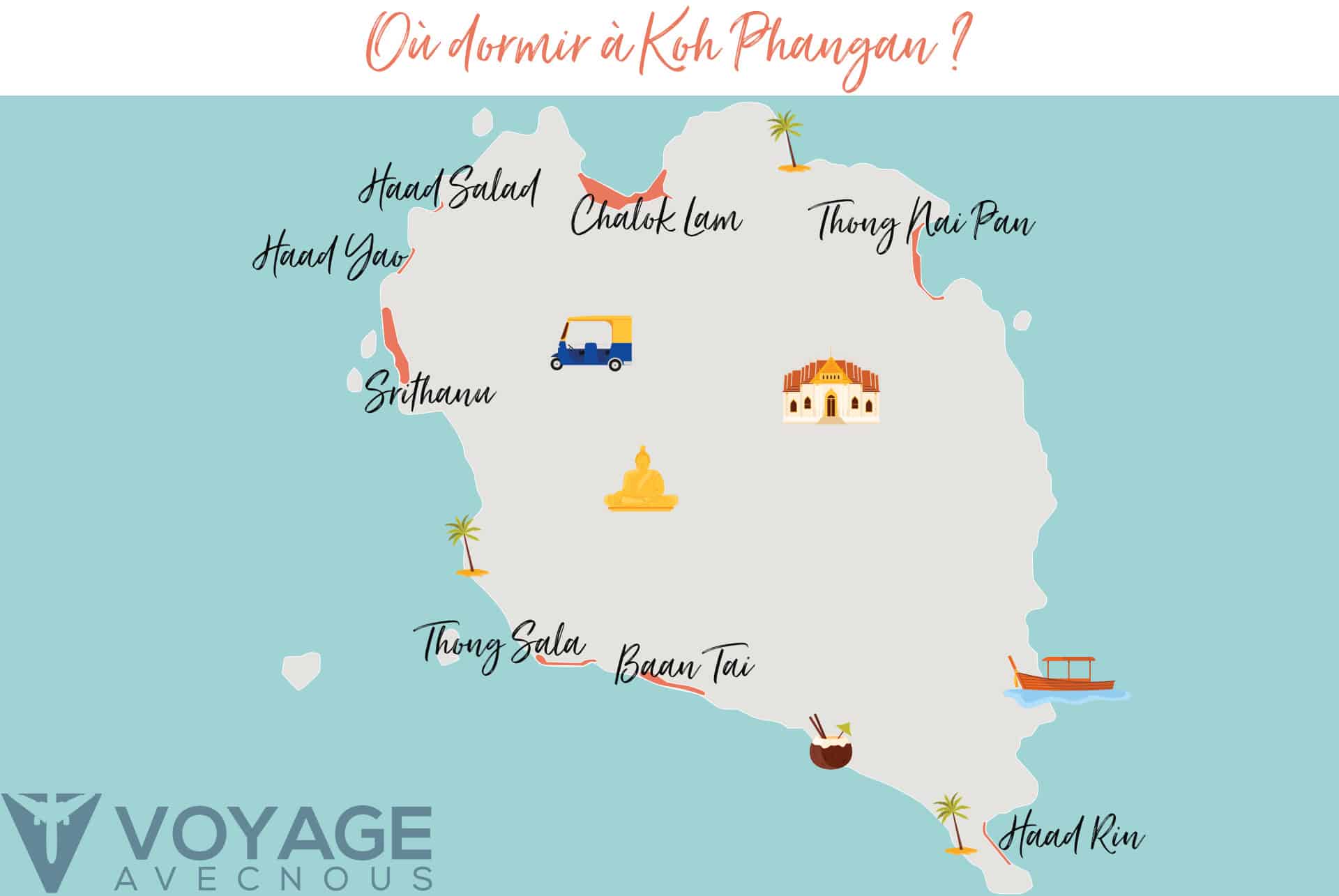 map dormir koh phangan map dormir koh phangan