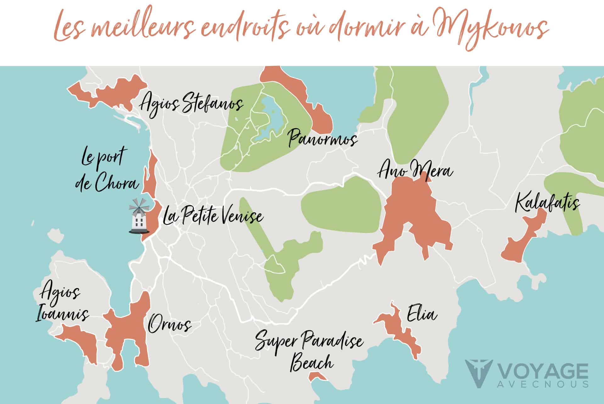 map dormir mykonos map dormir mykonos
