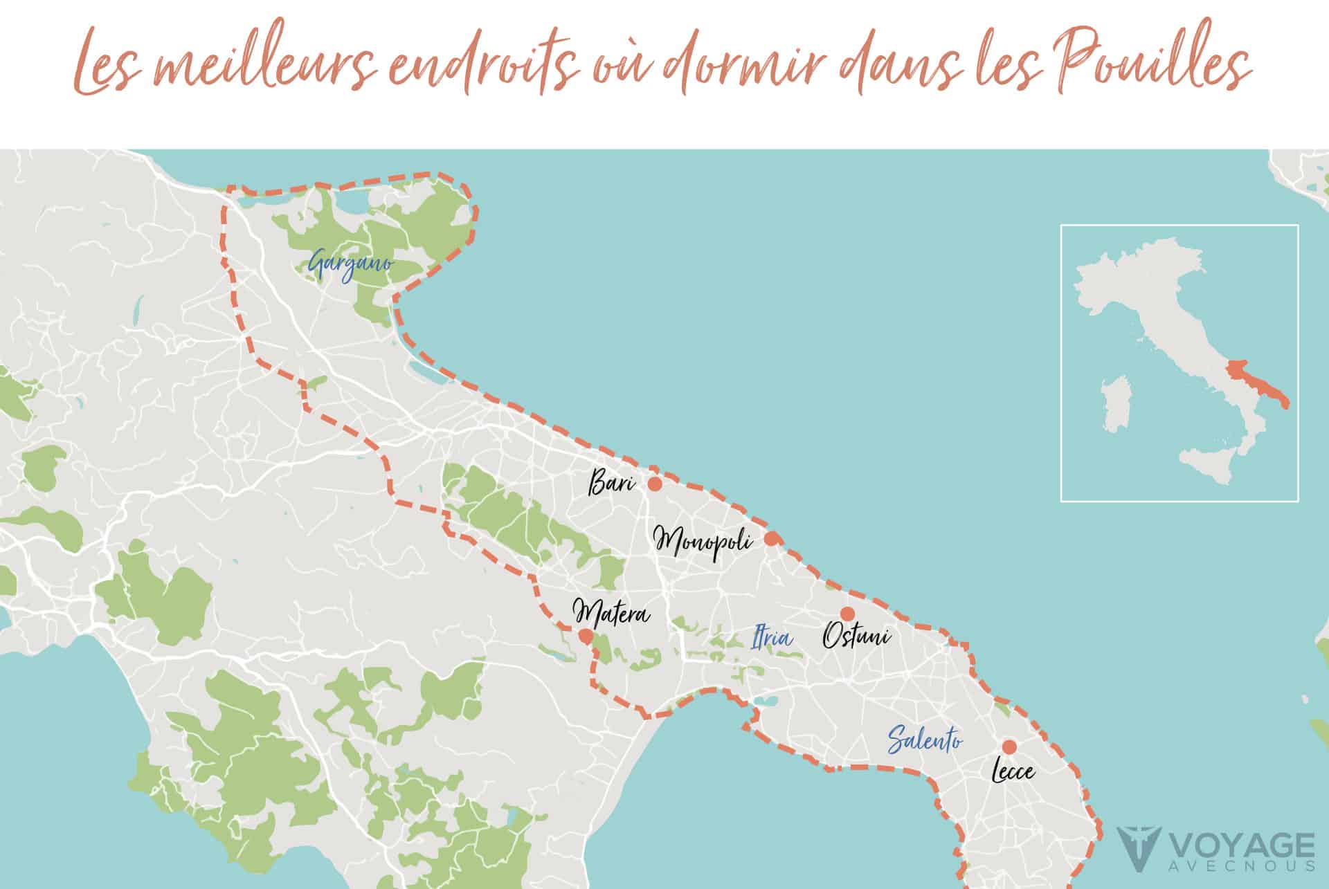 ou dormir dans les pouilles map ou dormir dans les pouilles map
