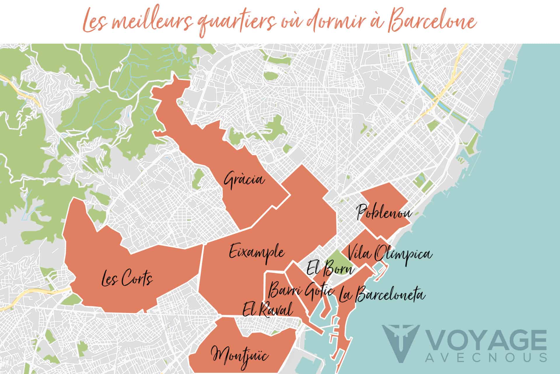 map dormir barcelone map dormir barcelone