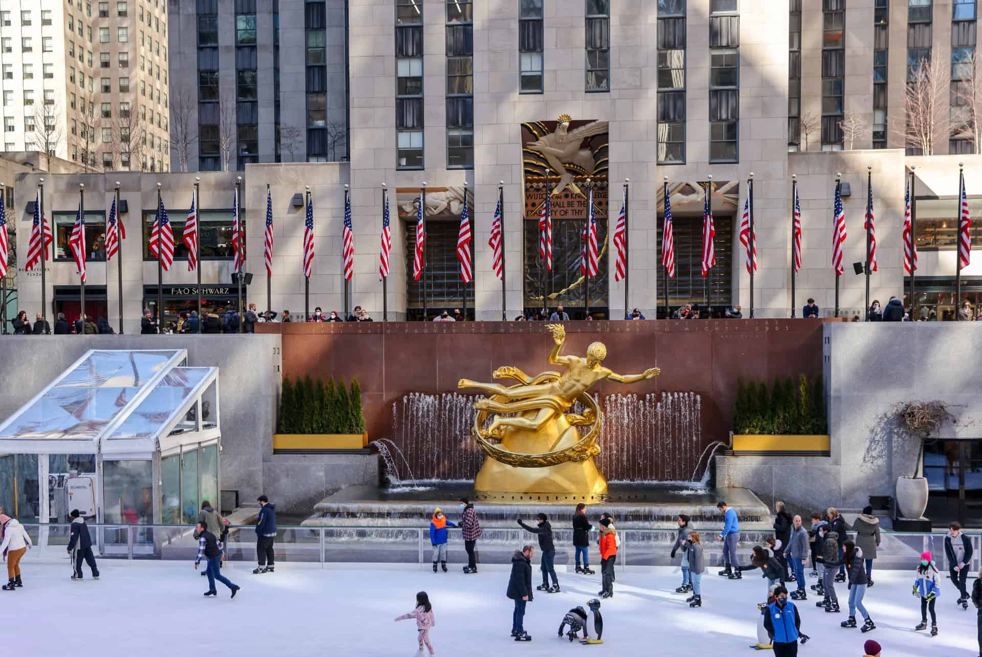patinoire rockefeller center new york en mars patinoire rockefeller center new york en mars