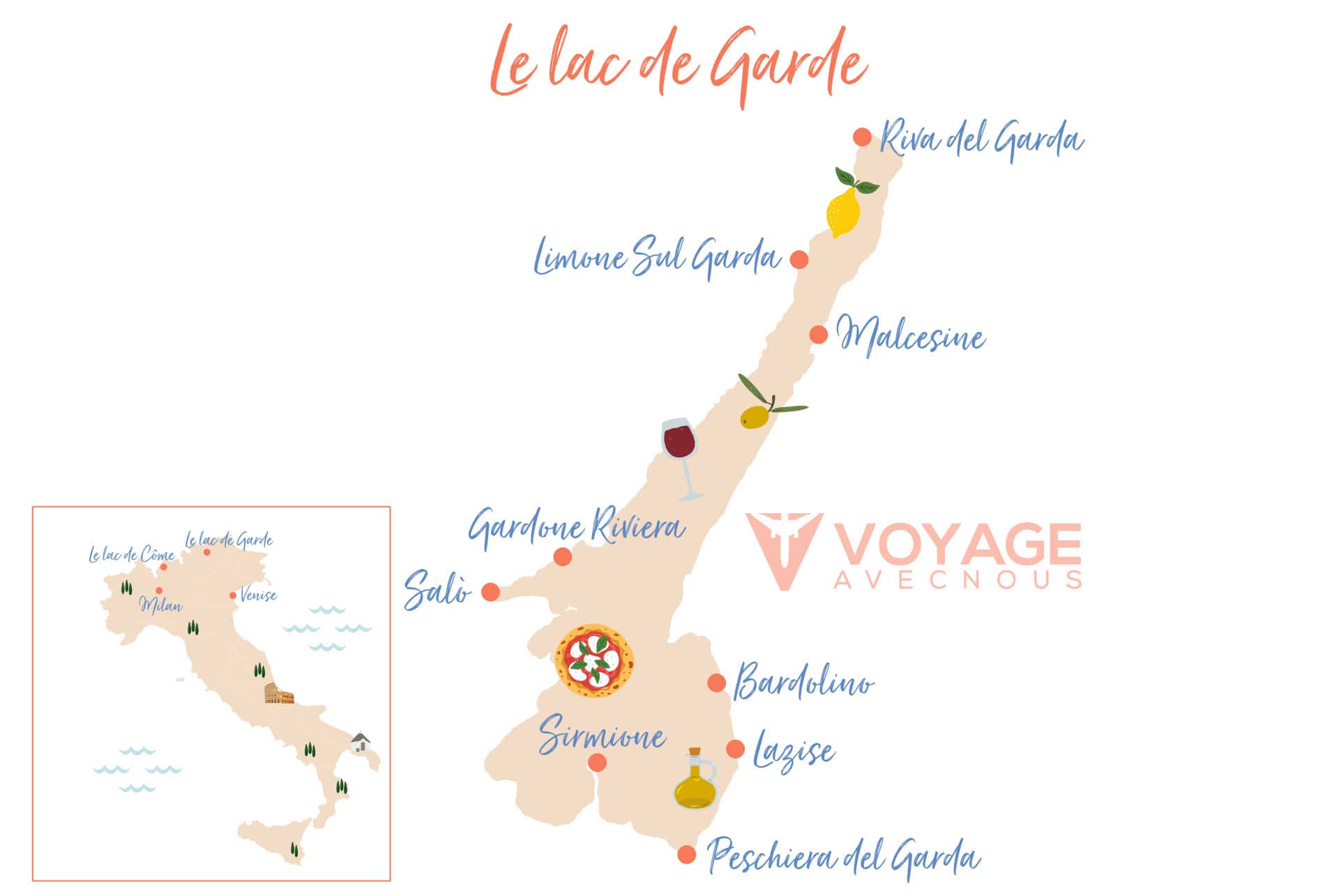 map lac de garde map lac de garde