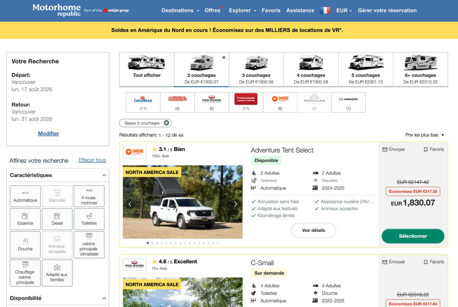 location de van au canada location de van au canada