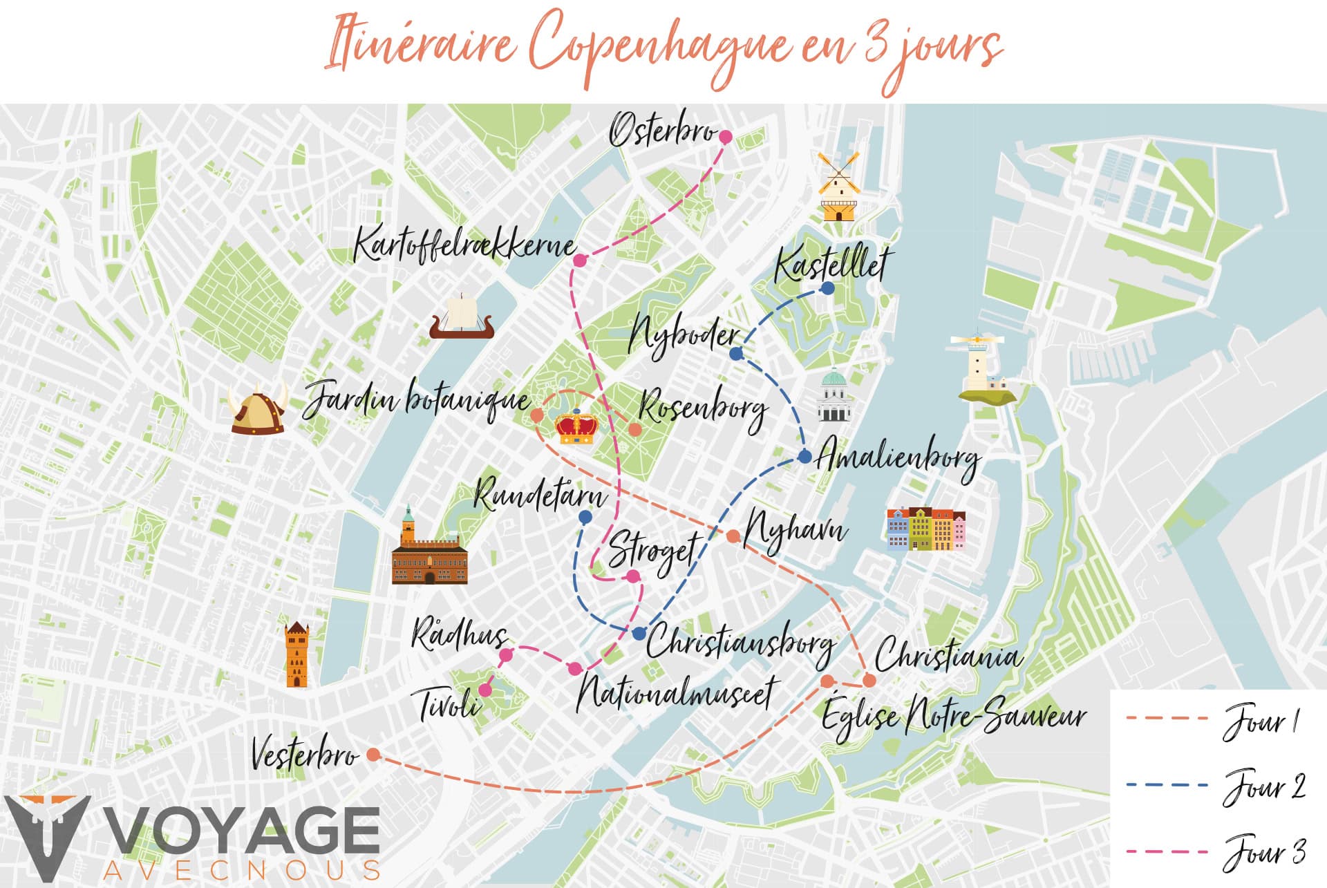 map 4 jours copenhague map 4 jours copenhague
