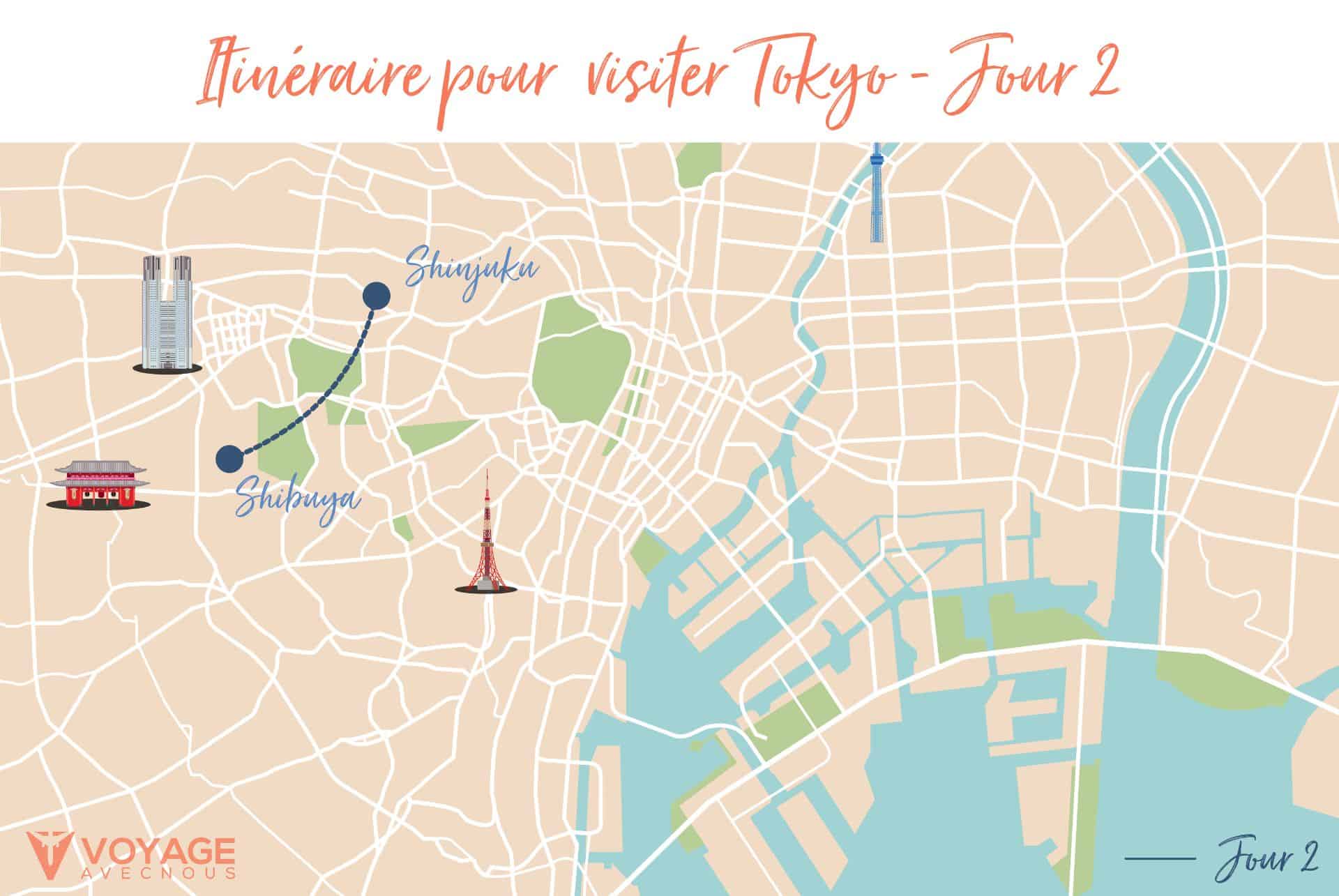 tokyo en 5 jours map 2 tokyo en 5 jours map 2
