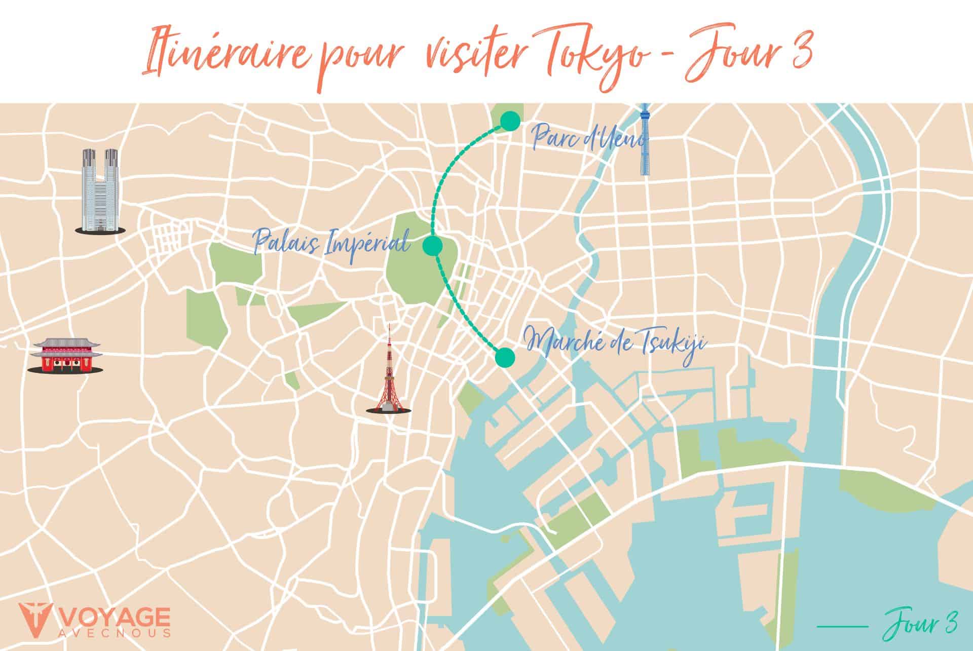 tokyo en 5 jours map 3 tokyo en 5 jours map 3