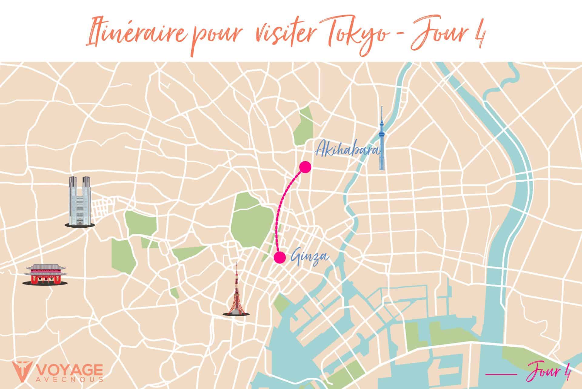 tokyo en 5 jours map 4 tokyo en 5 jours map 4