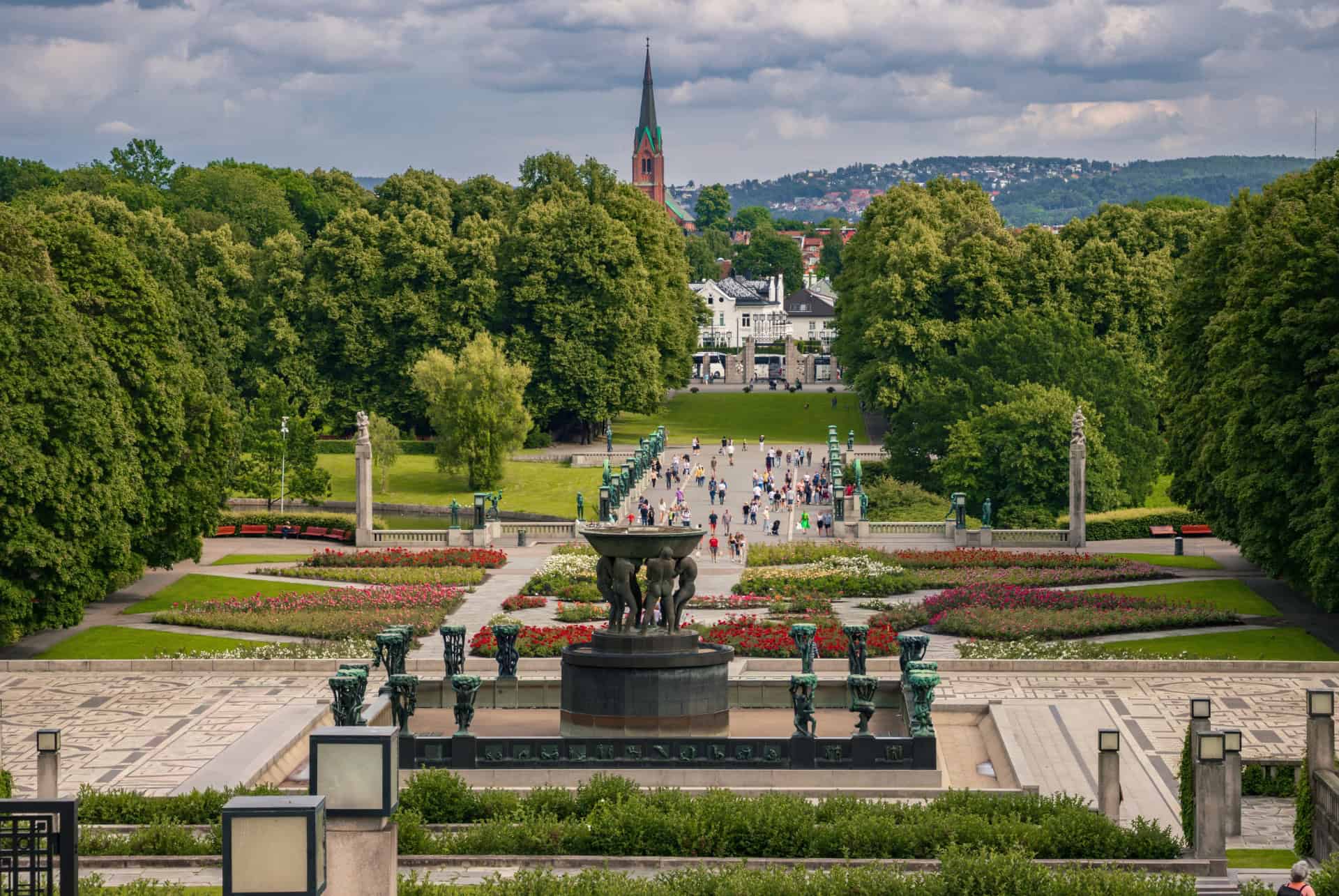 parc sculptures vigeland vue parc sculptures vigeland vue